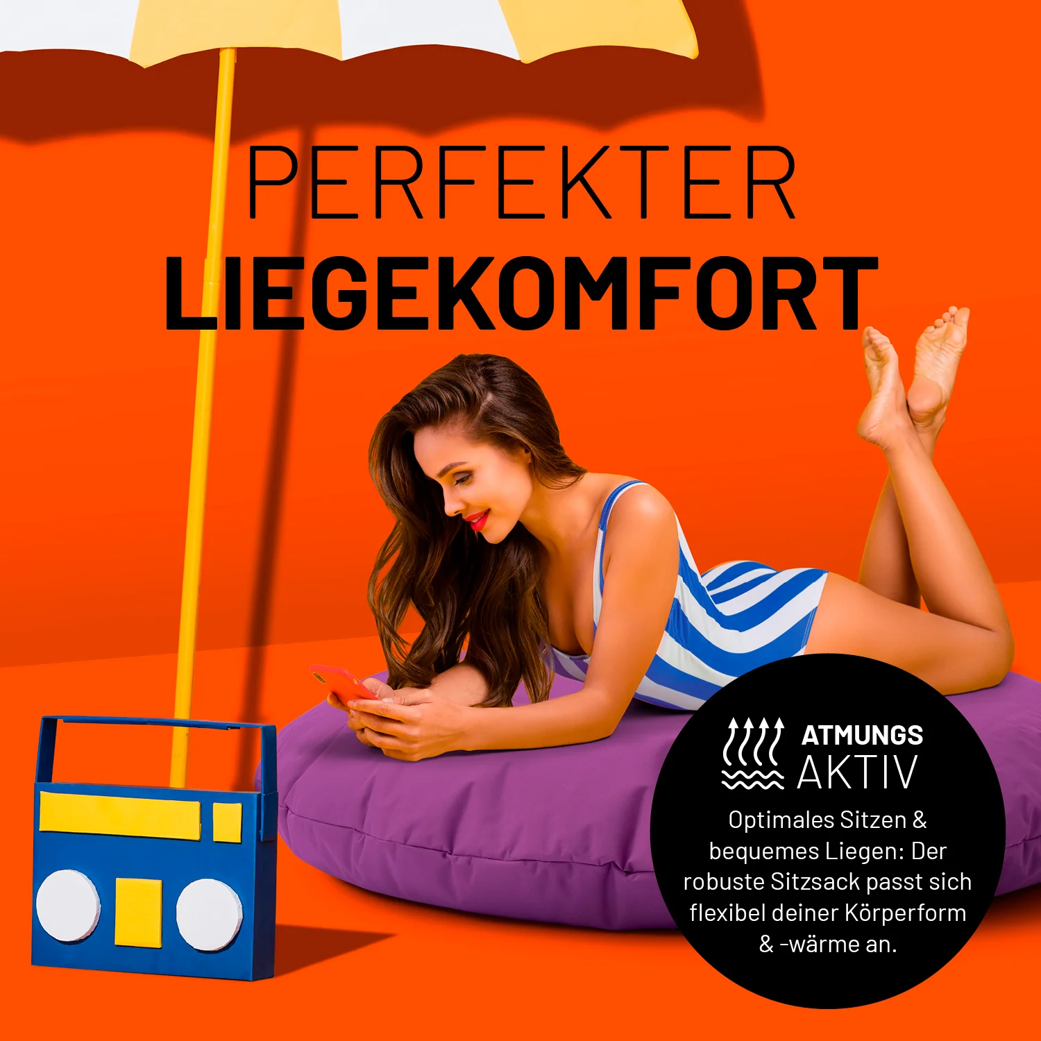 Sitzsack Drops (300 L) - indoor & outdoor - Lila - Image 5
