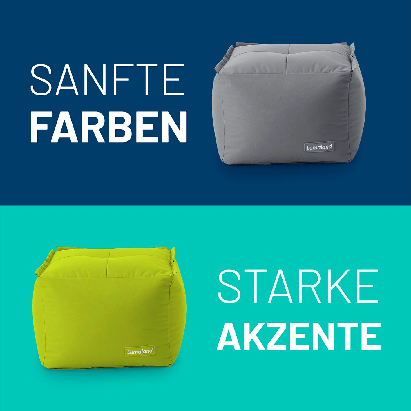 Sitzsack-Hocker (200 L) - Modulares System - indoor & outdoor - Apfelgrün - Image 8