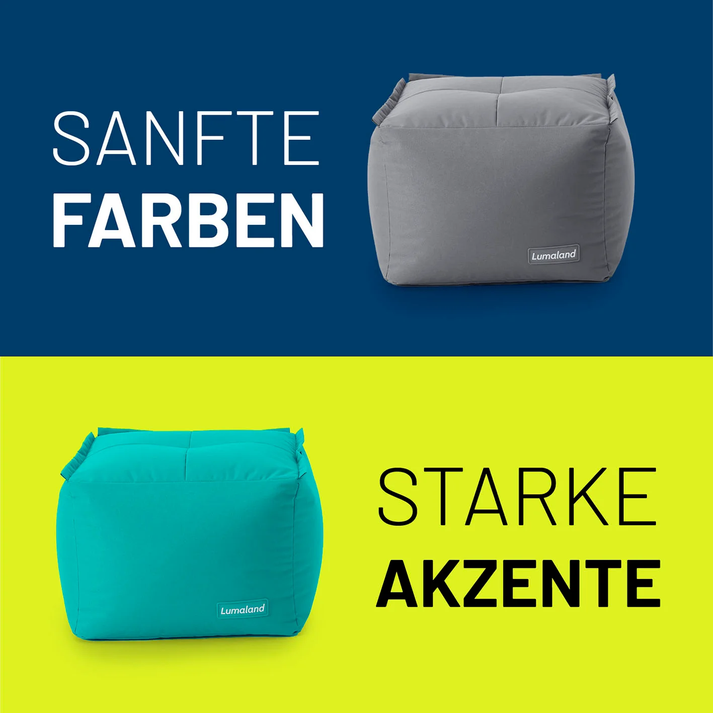 Sitzsack-Hocker (200 L) - Modulares System - indoor & outdoor - Türkis - Image 8
