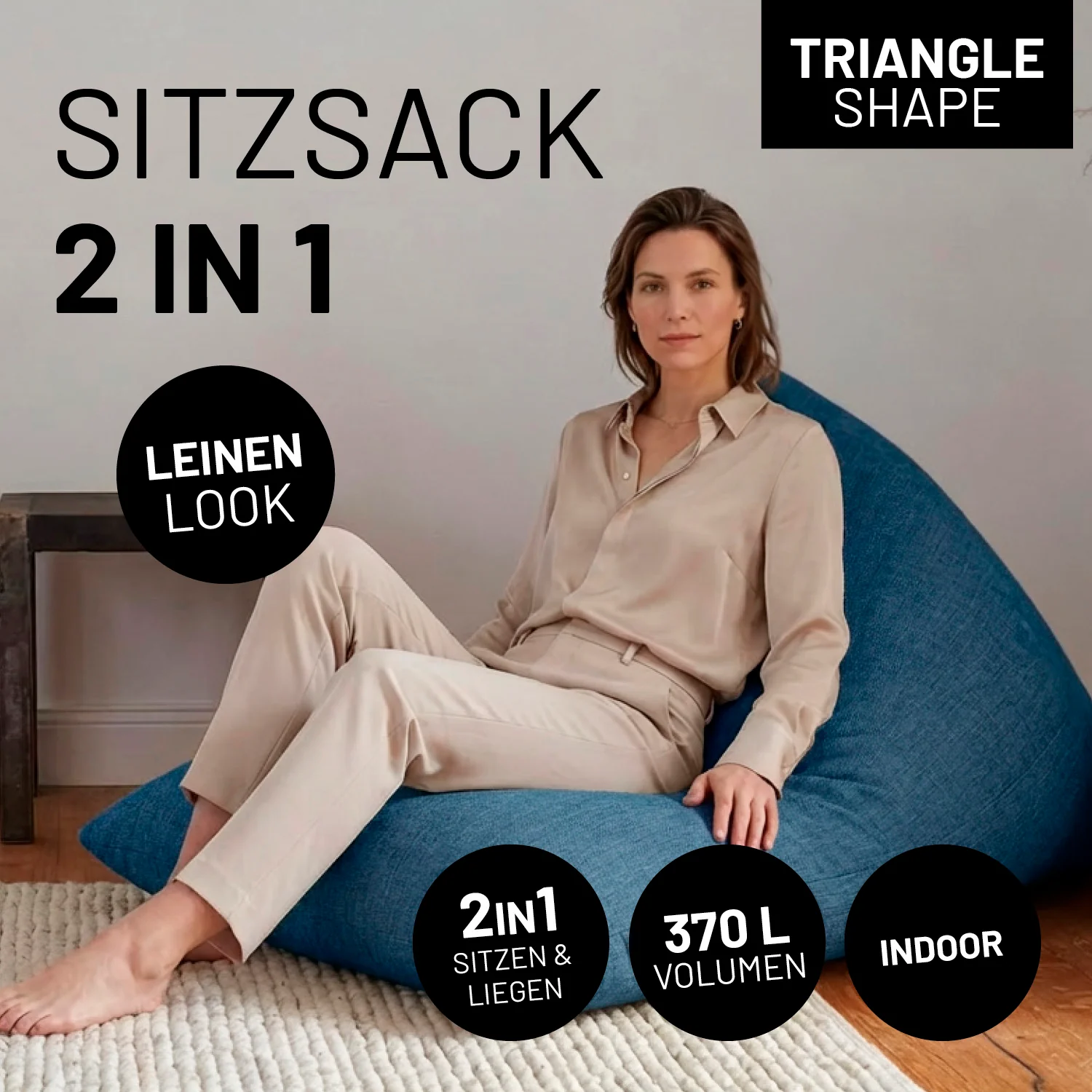 Sitzsack Interior Line (370 L) - indoor - Aqua - Image 2