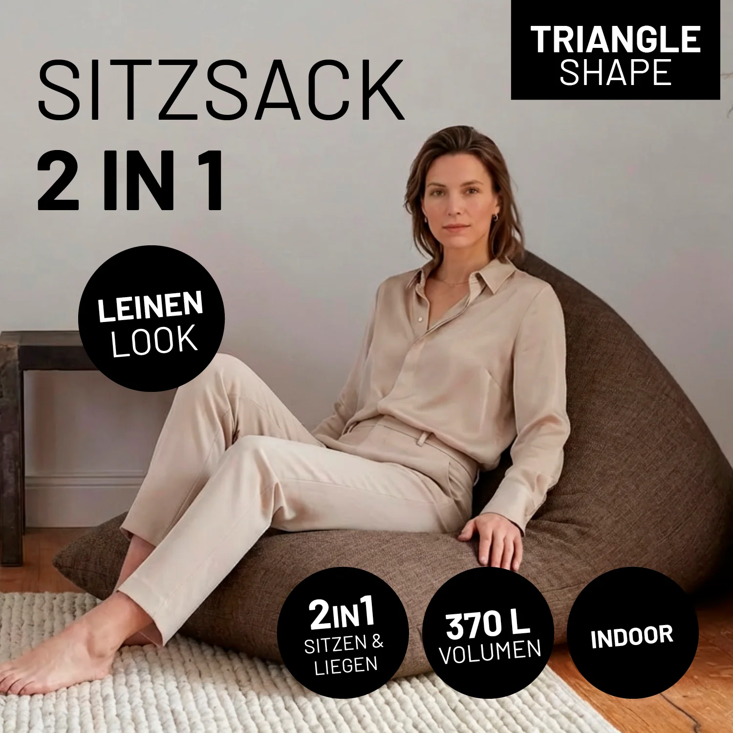 Sitzsack Interior Line (370 L) - indoor - Braun - Image 2