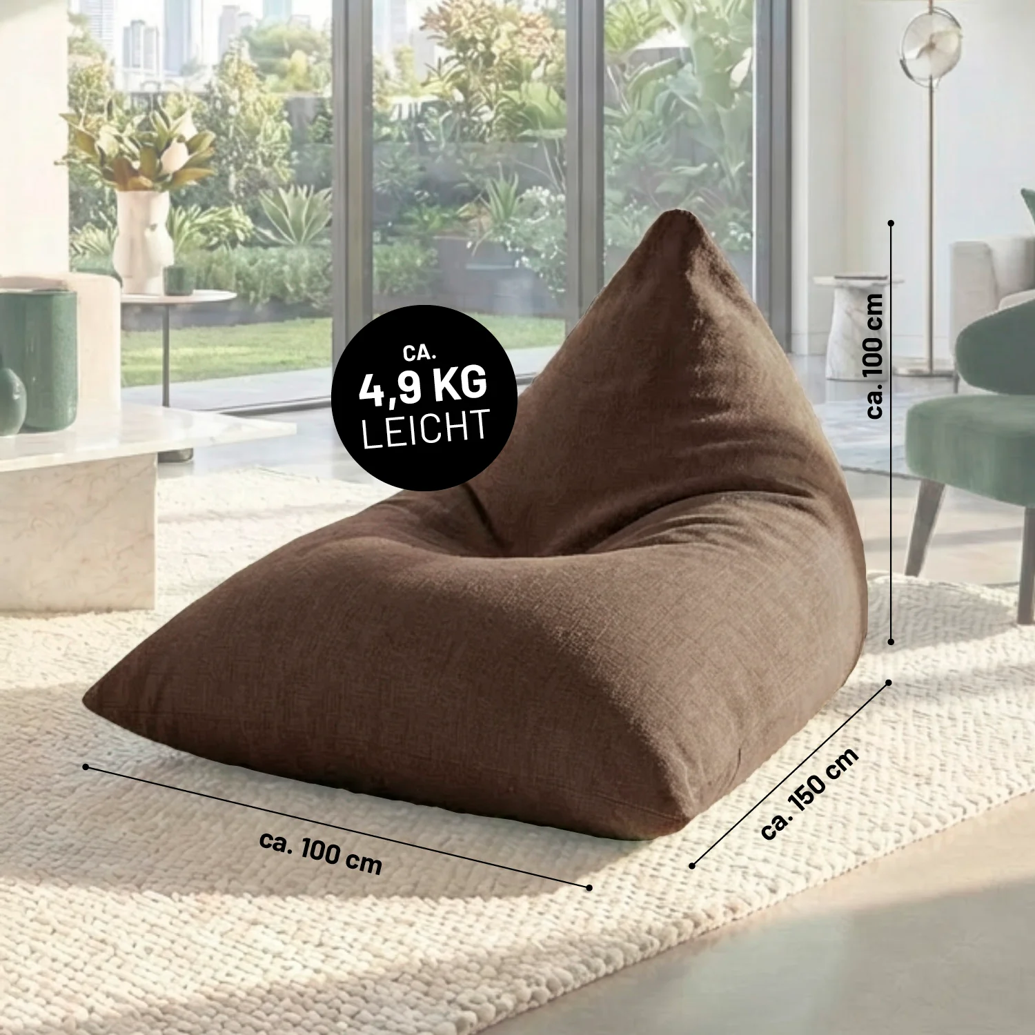 Sitzsack Interior Line (370 L) - indoor - Braun - Image 3