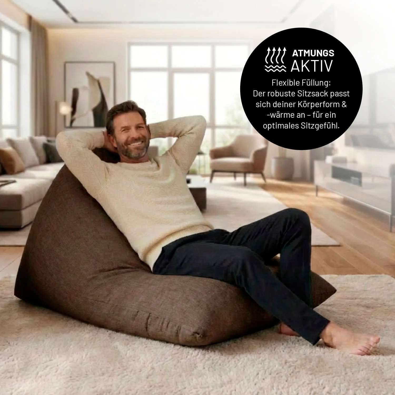 Sitzsack Interior Line (370 L) - indoor - Braun - Image 7