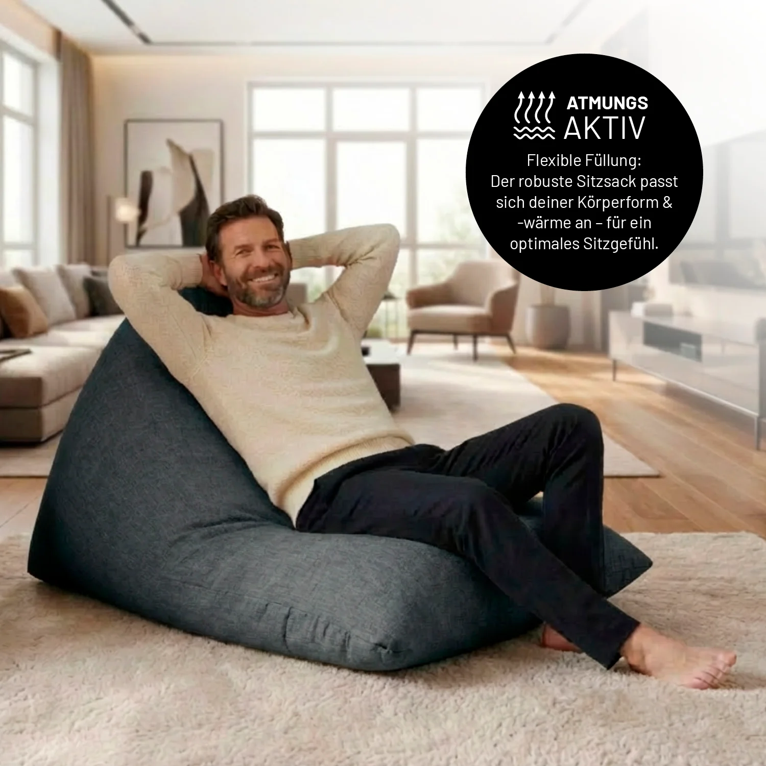 Sitzsack Interior Line (370 L) - indoor - Dunkelgrau - Image 7