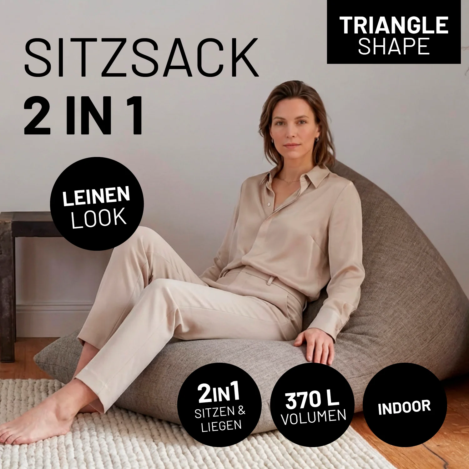 Sitzsack Interior Line (370 L) - indoor - Hellgrau - Image 2