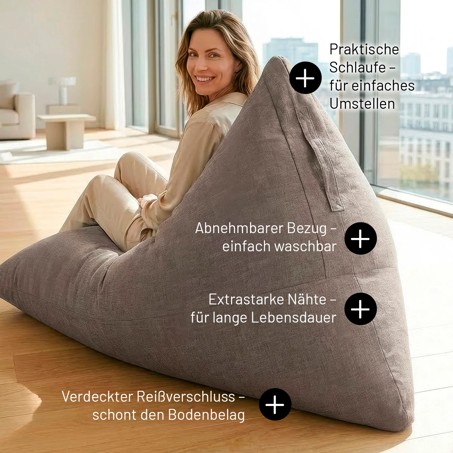 Sitzsack Interior Line (370 L) - indoor - Hellgrau - Image 6