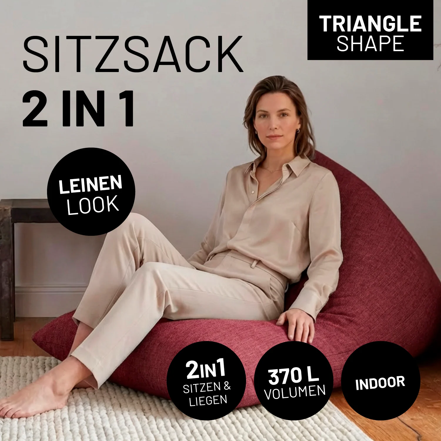Sitzsack Interior Line (370 L) - indoor - Rot - Image 2
