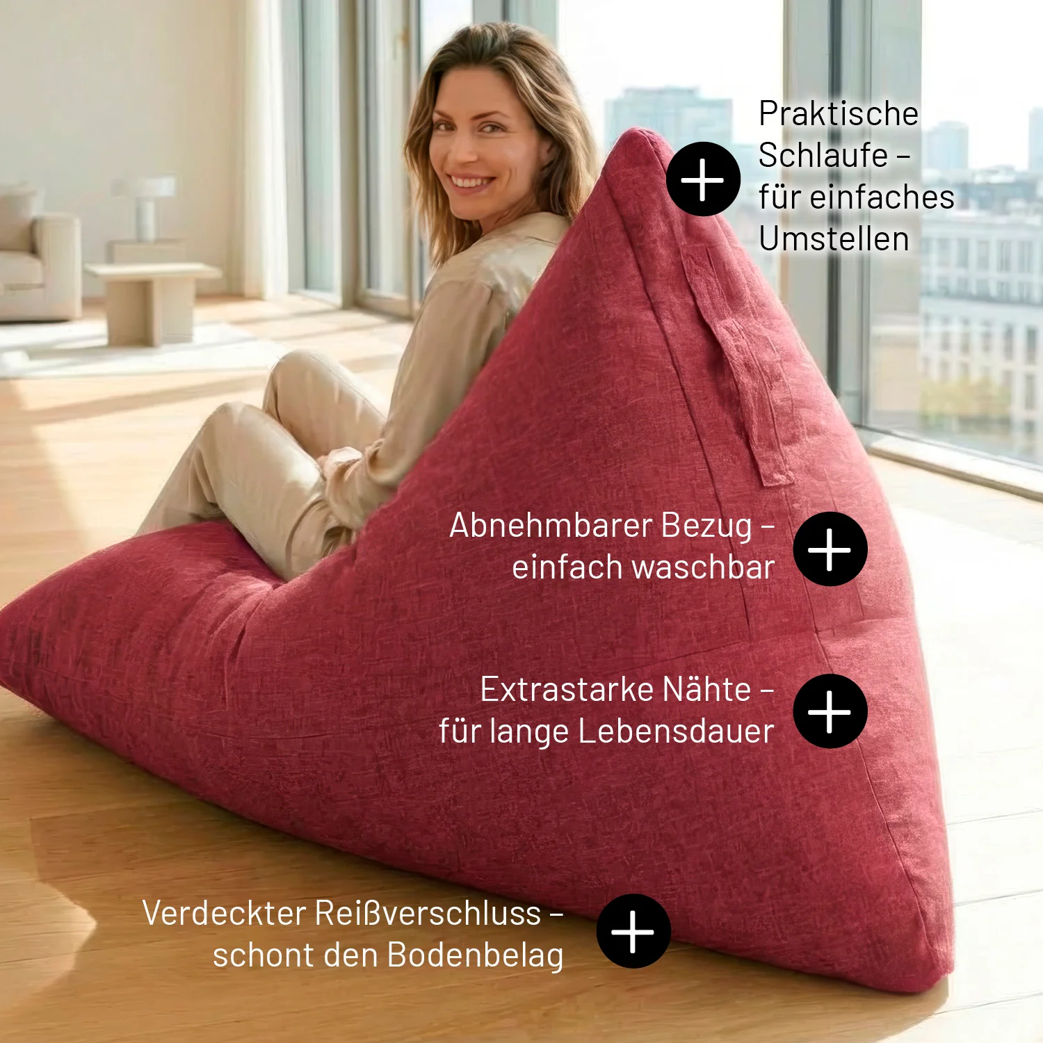 Sitzsack Interior Line (370 L) - indoor - Rot - Image 6