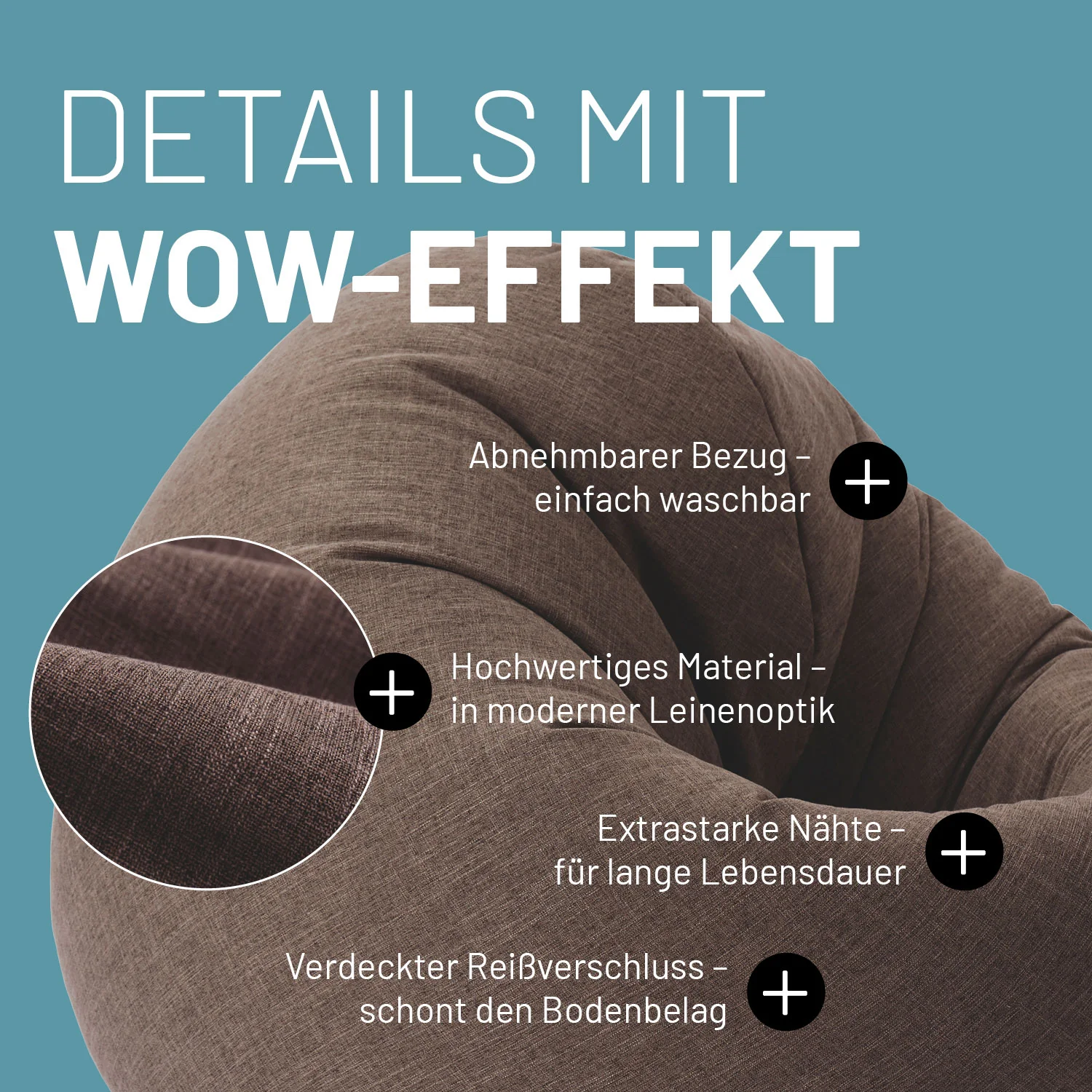 Sitzsack Interior Line (300 L) - indoor - Braun - Image 6