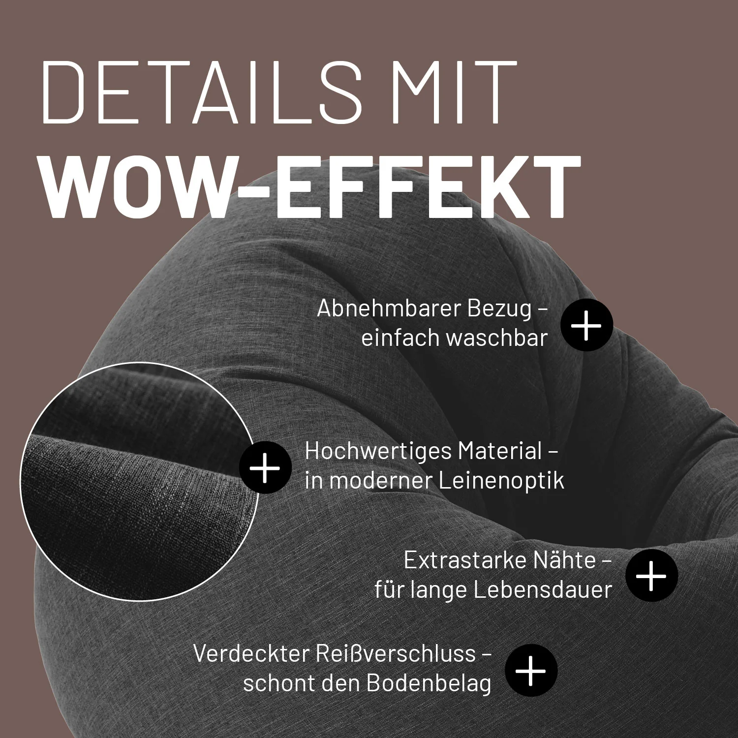 Sitzsack Interior Line (300 L) - indoor - Dunkelgrau - Image 6