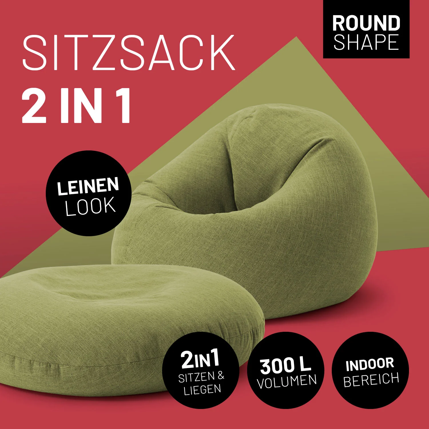 Sitzsack Interior Line (300 ) - indoor - Lime - Image 2
