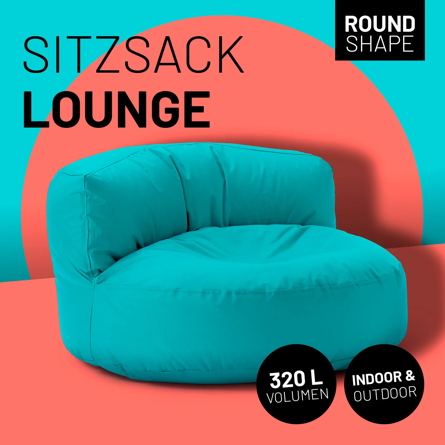 Sitzsack Lounge (320 L) - indoor & outdoor - Aquamarin - Image 2