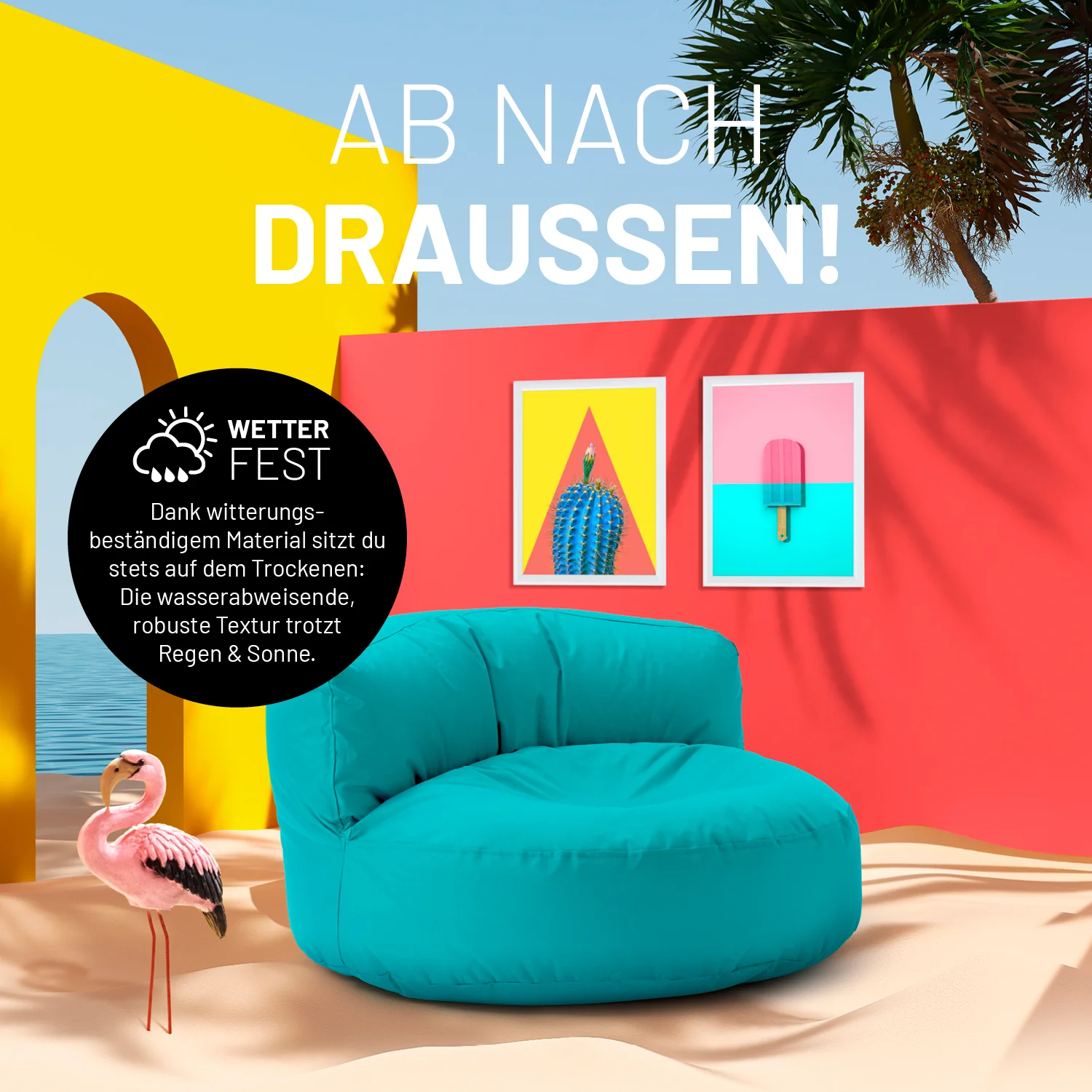 Sitzsack Lounge (320 L) - indoor & outdoor - Aquamarin - Image 6