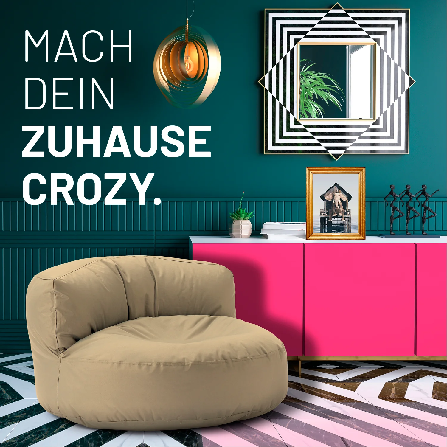 Sitzsack Lounge (320 L) - indoor & outdoor - Beige - Image 3