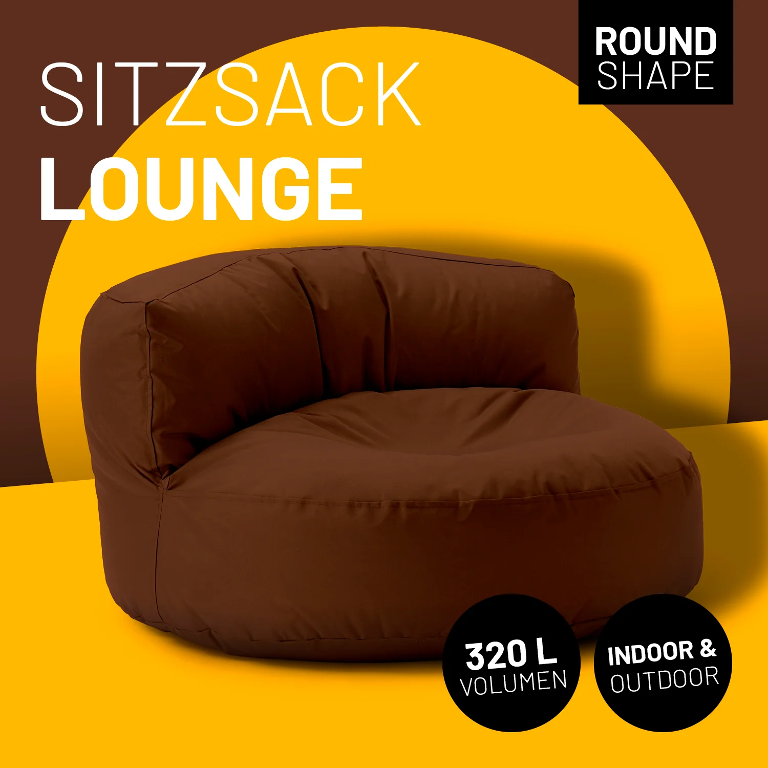 Sitzsack Lounge (320 L) - indoor & outdoor - Braun - Image 2