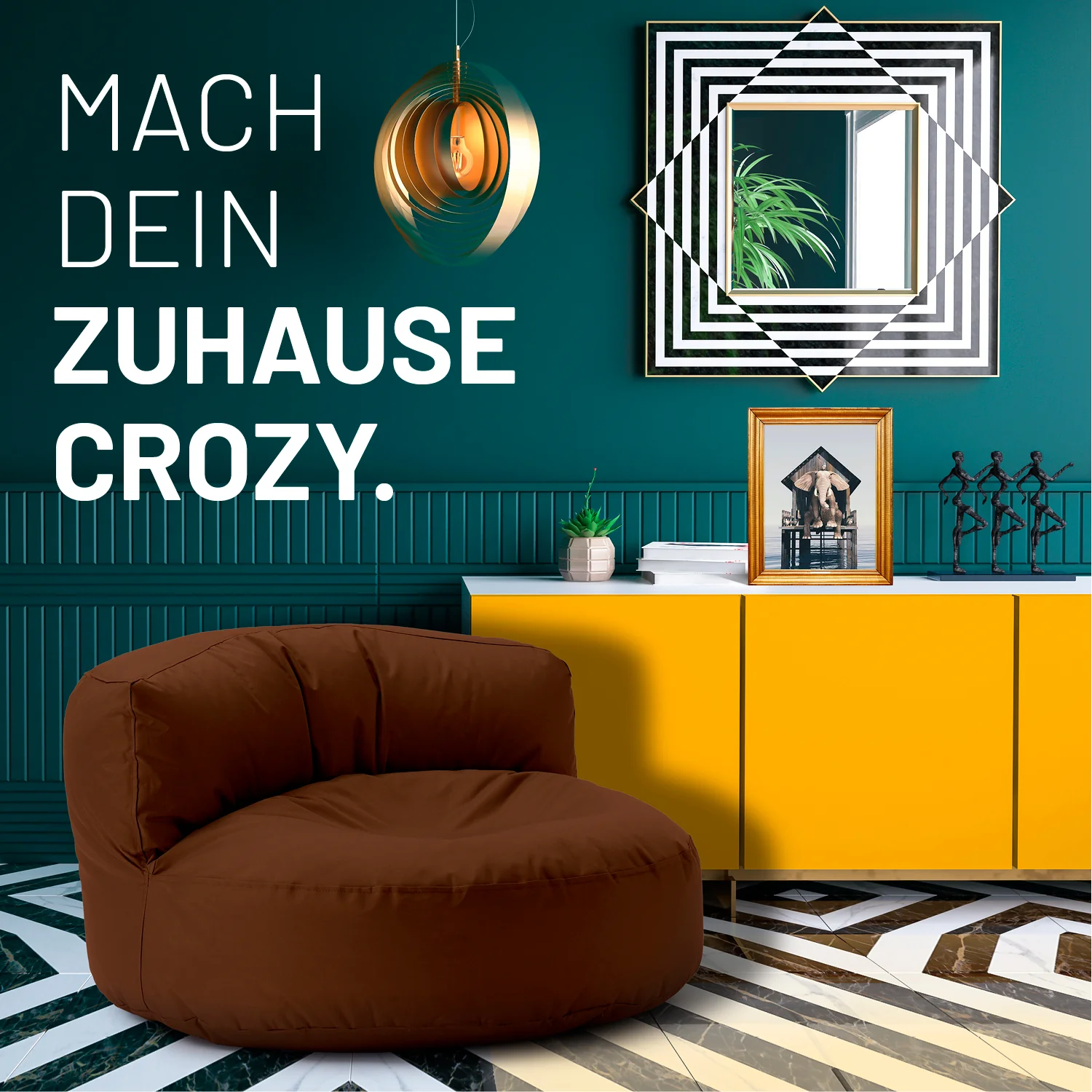 Sitzsack Lounge (320 L) - indoor & outdoor - Braun - Image 3