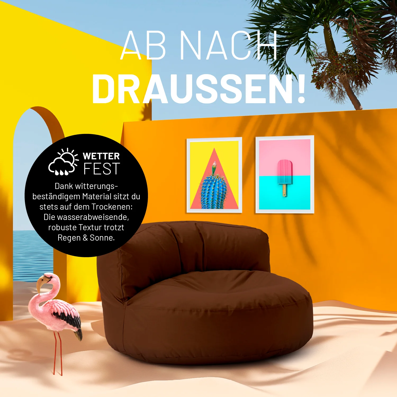 Sitzsack Lounge (320 L) - indoor & outdoor - Braun - Image 6