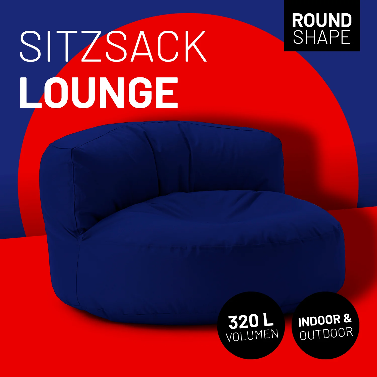 Sitzsack Lounge (320 L) - indoor & outdoor - Dunkelblau - Image 2