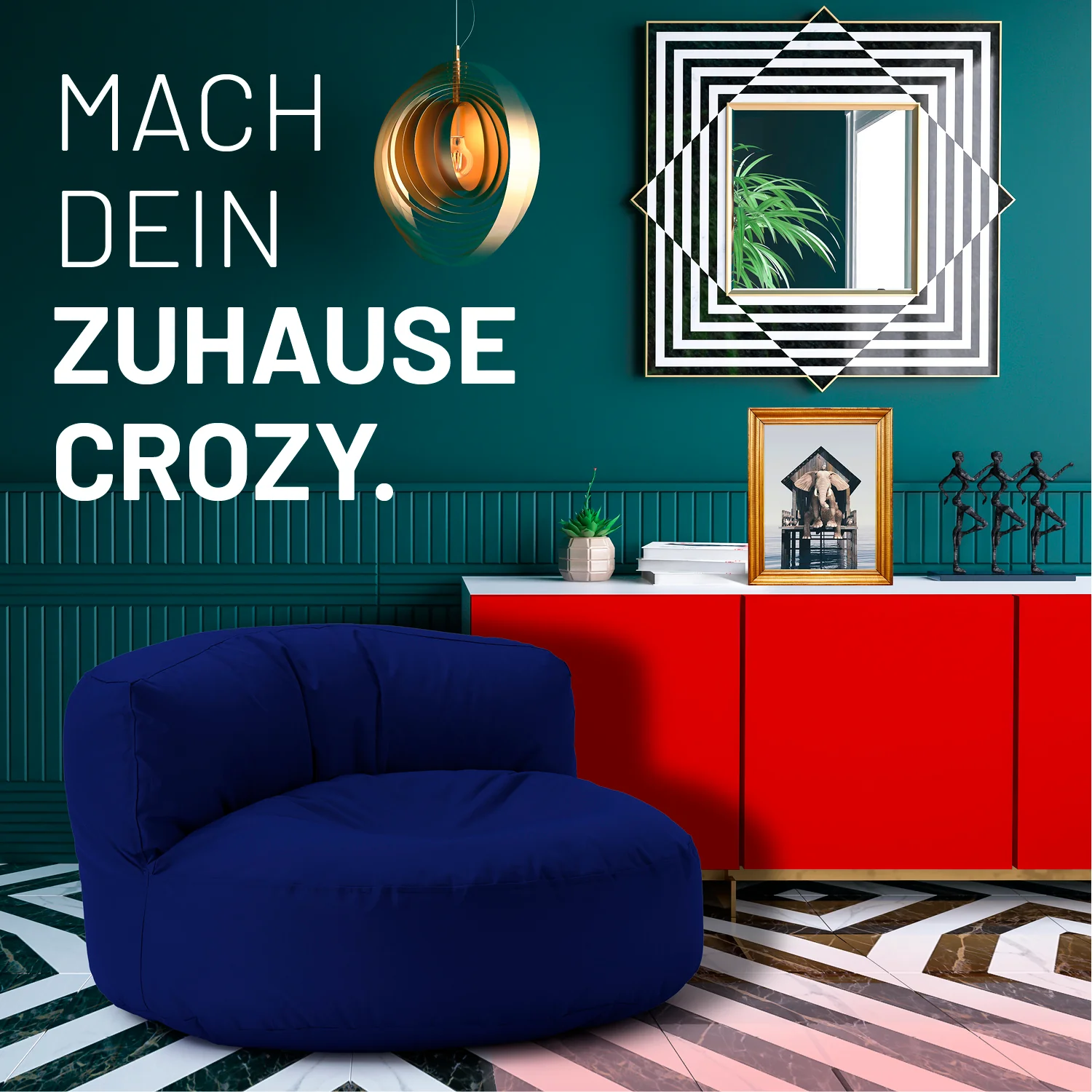 Sitzsack Lounge (320 L) - indoor & outdoor - Dunkelblau - Image 3