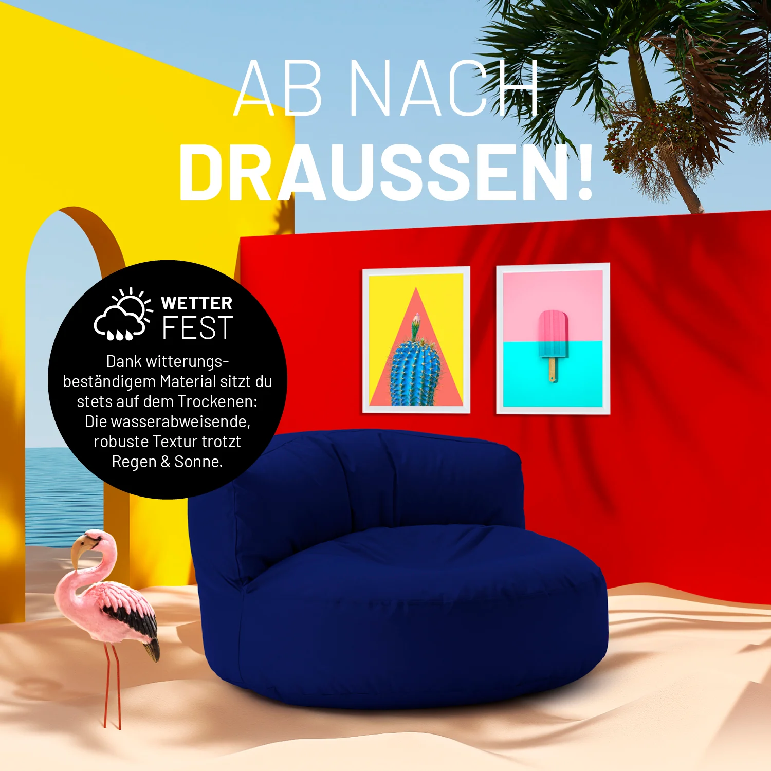 Sitzsack Lounge (320 L) - indoor & outdoor - Dunkelblau - Image 6
