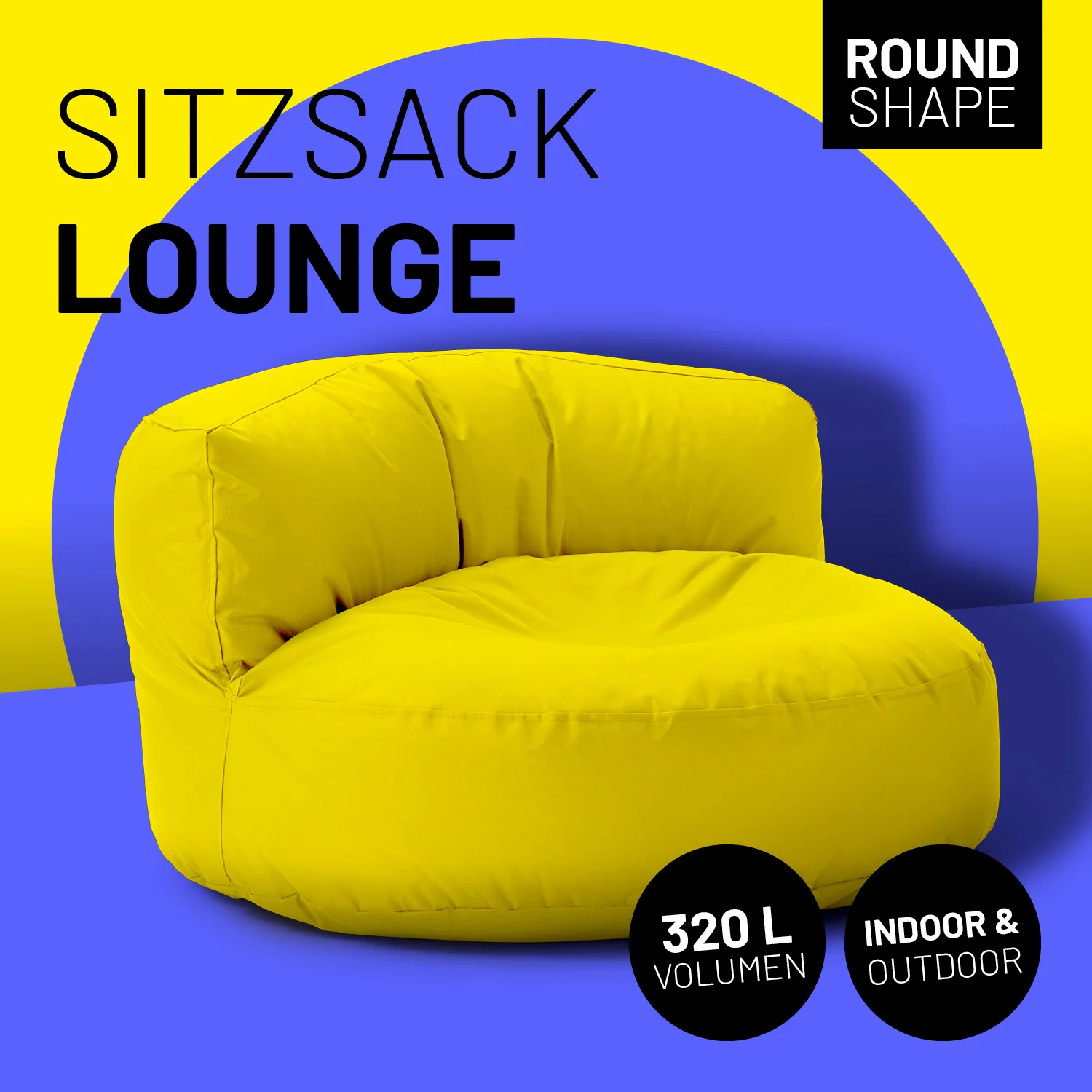 Sitzsack Lounge (320 L) - indoor & outdoor - Gelb - Image 2