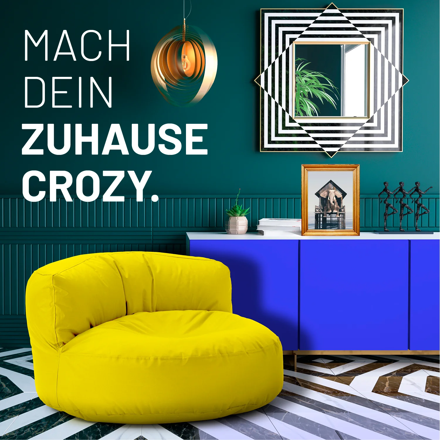 Sitzsack Lounge (320 L) - indoor & outdoor - Gelb - Image 3