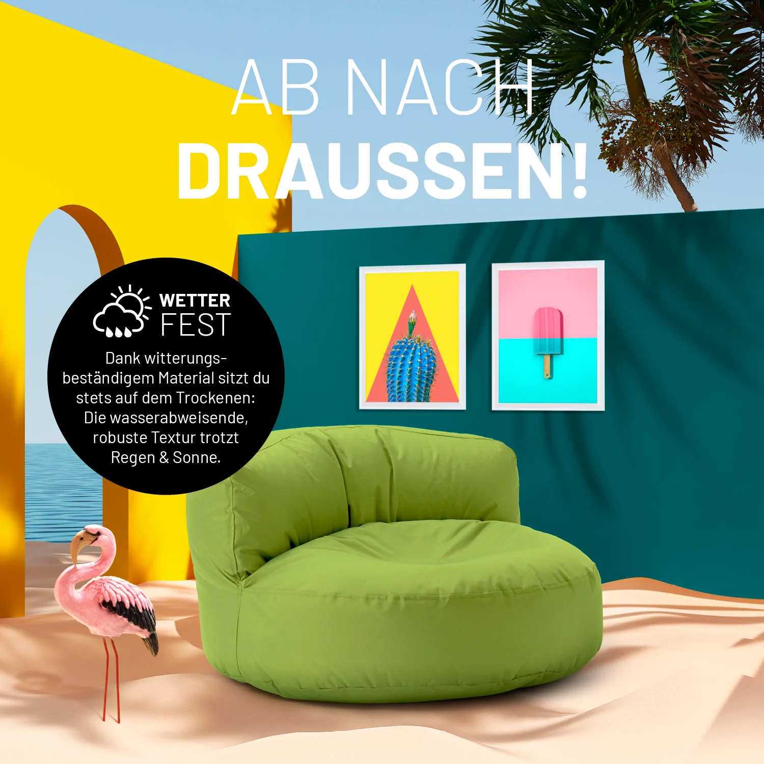 Sitzsack Lounge (320 L) - indoor & outdoor - Grün - Image 6