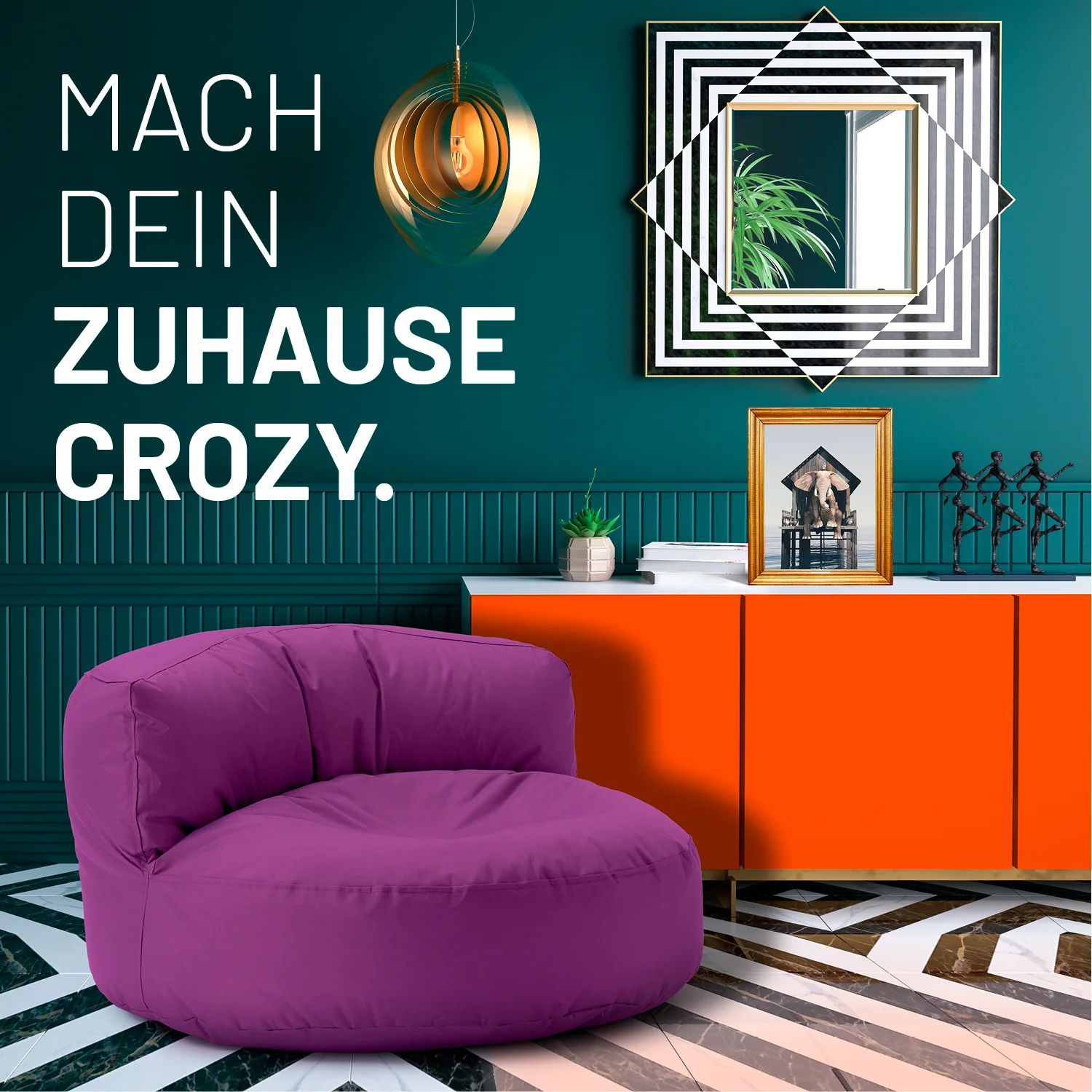 Sitzsack Lounge (320 L) - indoor & outdoor - Lila - Image 3