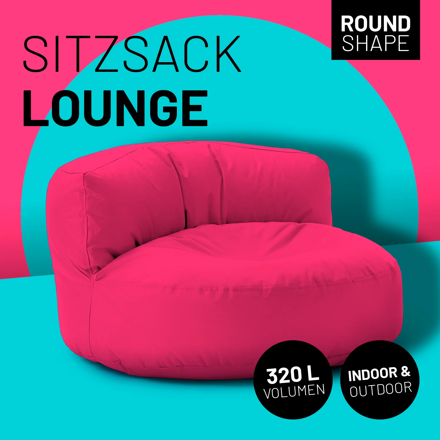 Sitzsack Lounge (320 L) - indoor & outdoor - Pink - Image 2
