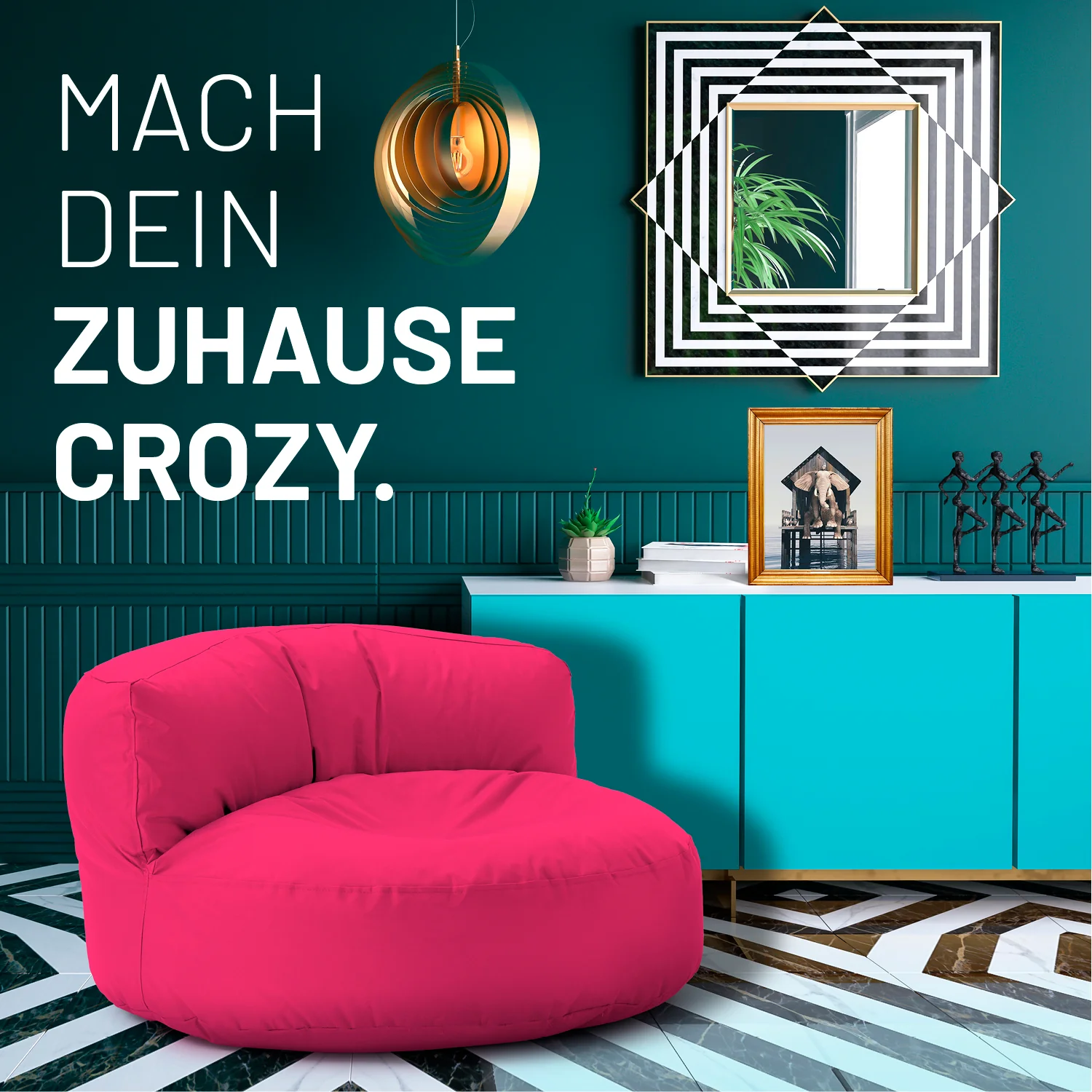 Sitzsack Lounge (320 L) - indoor & outdoor - Pink - Image 3