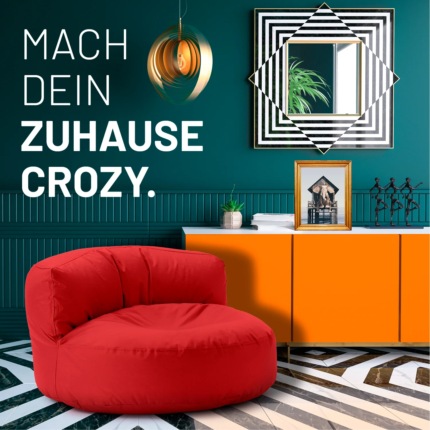 Sitzsack Lounge (320 L) - indoor & outdoor - Rot - Image 3