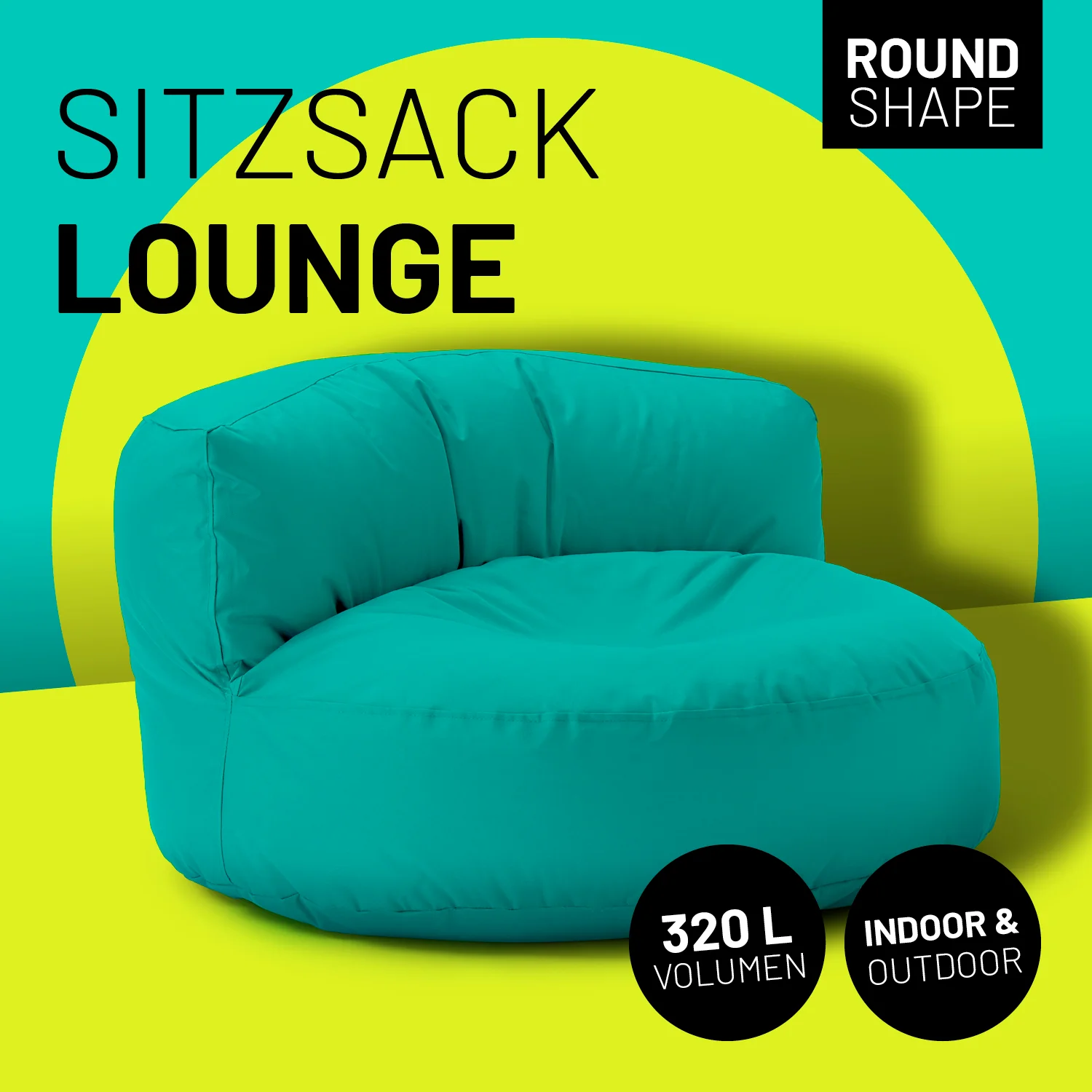 Sitzsack Lounge (320 L) - indoor & outdoor - Türkis - Image 2