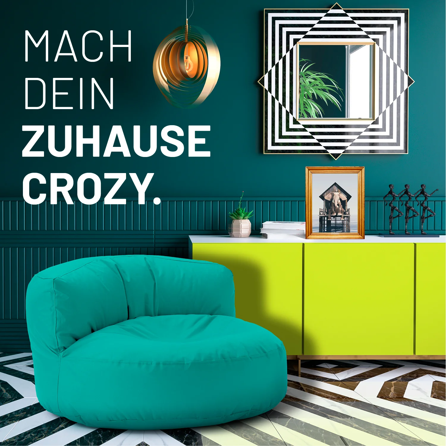 Sitzsack Lounge (320 L) - indoor & outdoor - Türkis - Image 3