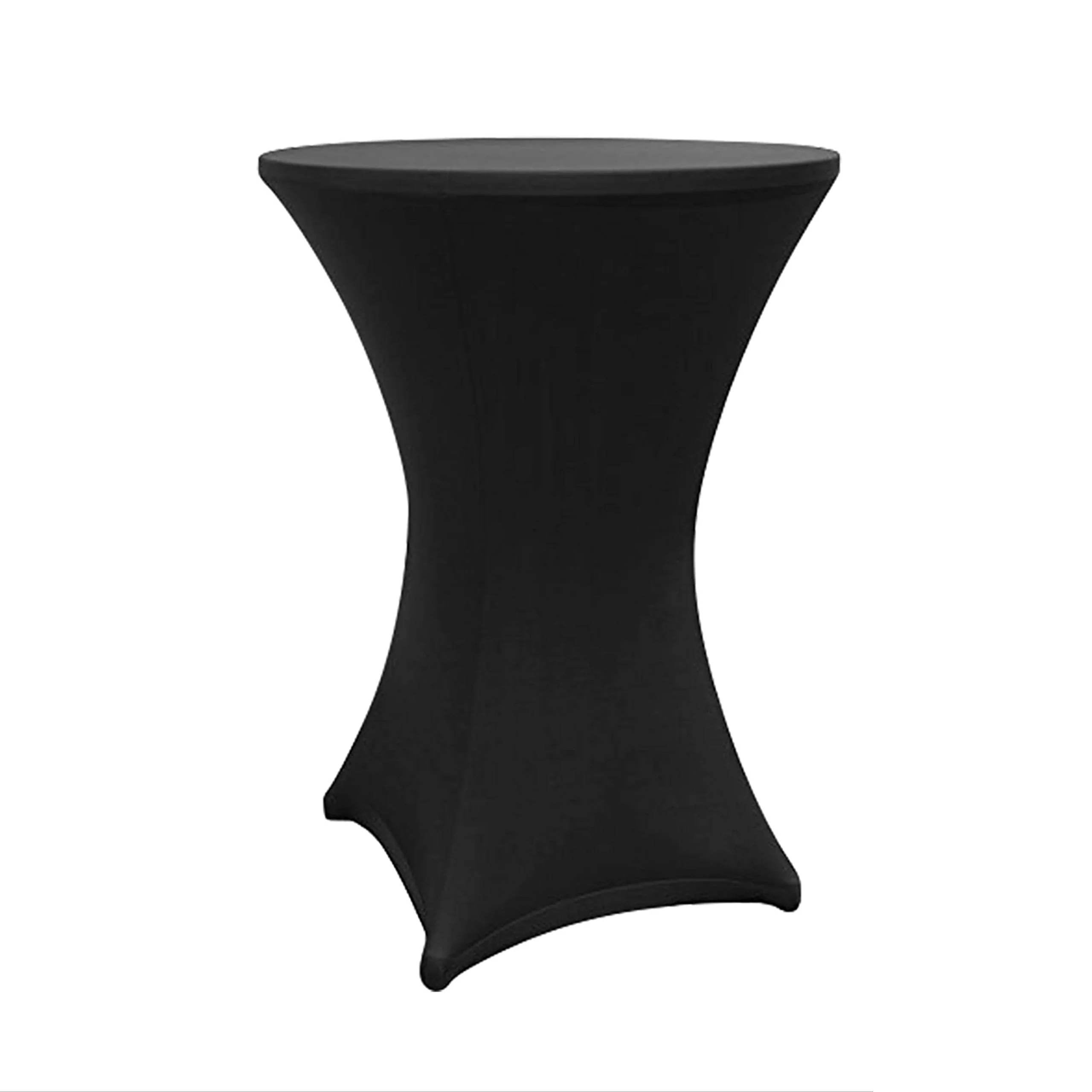 Stehtischhusse - Tisch Bezug - Husse -  Ø 80-85 cm - Schwarz