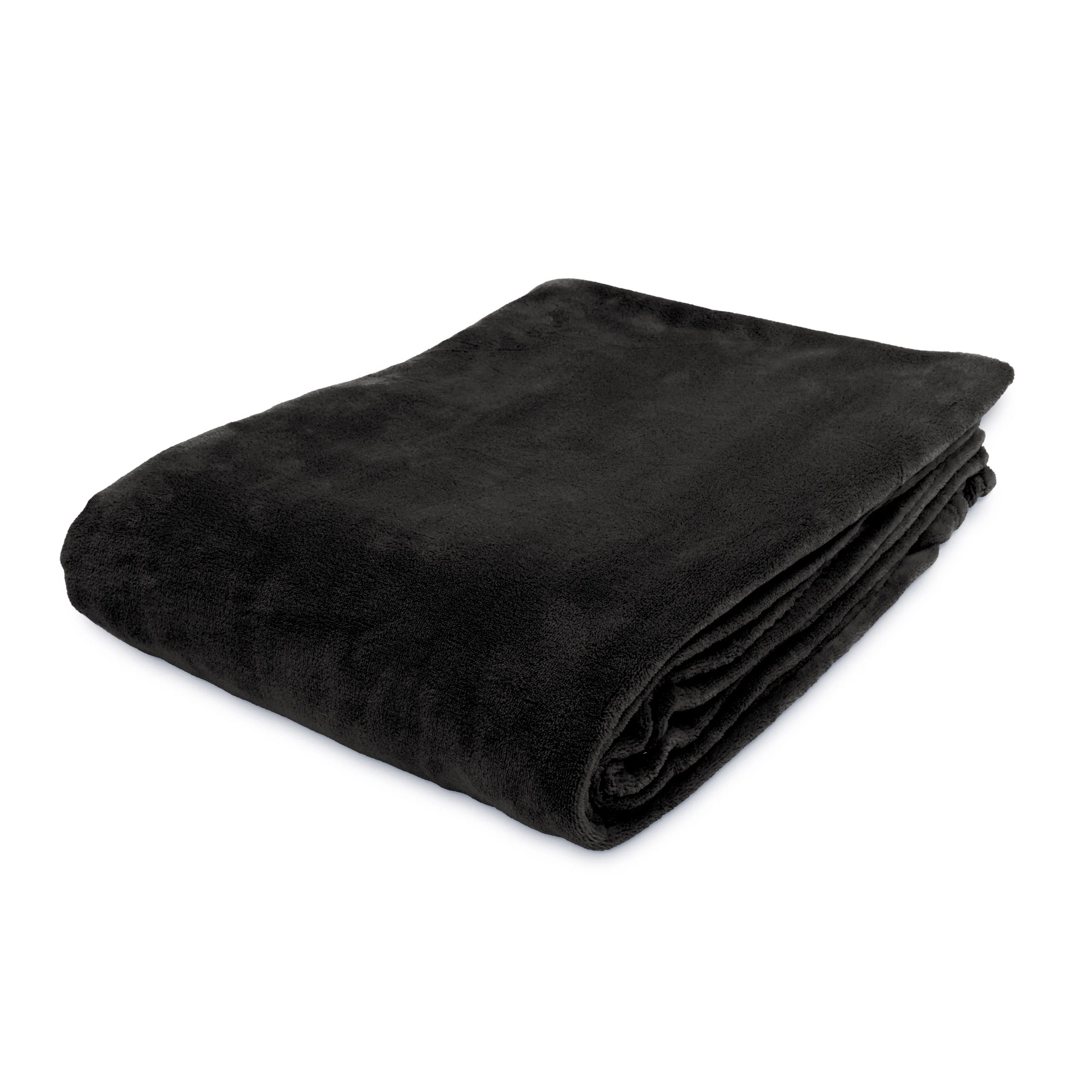 WohndeckeKuscheldecke aus weichem Coral Fleece - 220 x 240 cm - schwarz - Image 3