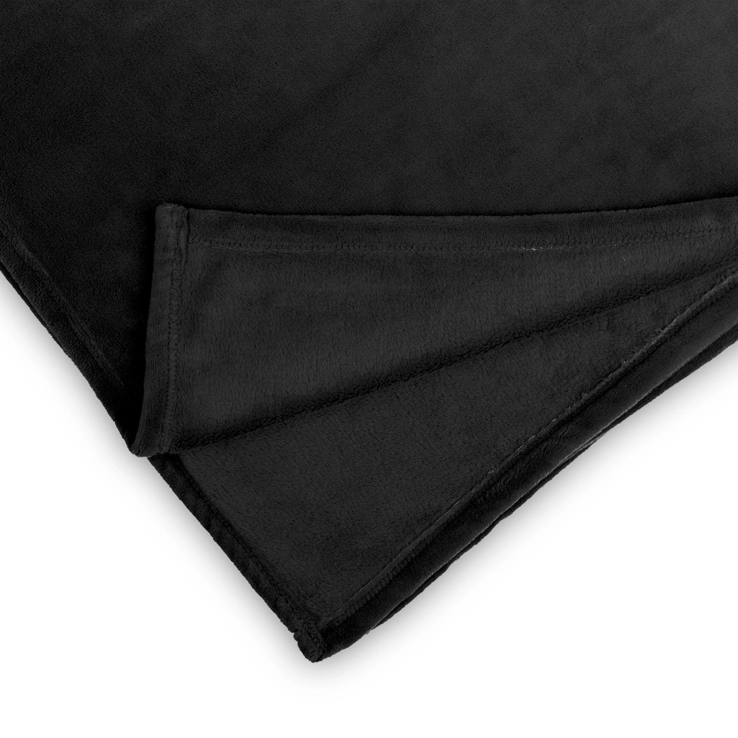 WohndeckeKuscheldecke aus weichem Coral Fleece - 220 x 240 cm - schwarz - Image 4