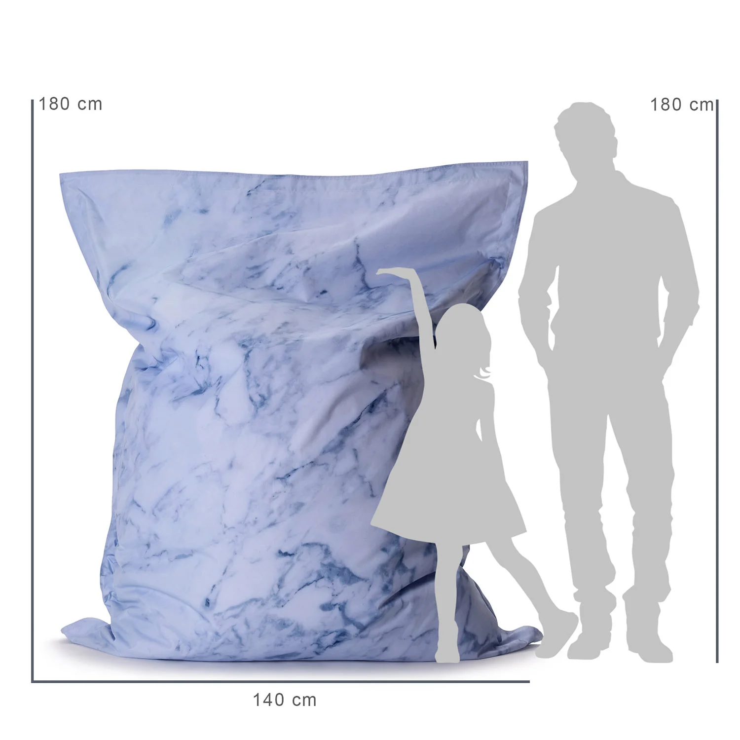 Sitzsack Classic XXL (380 L) - indoor & outdoor - Special Edition Marmor Design - Image 4