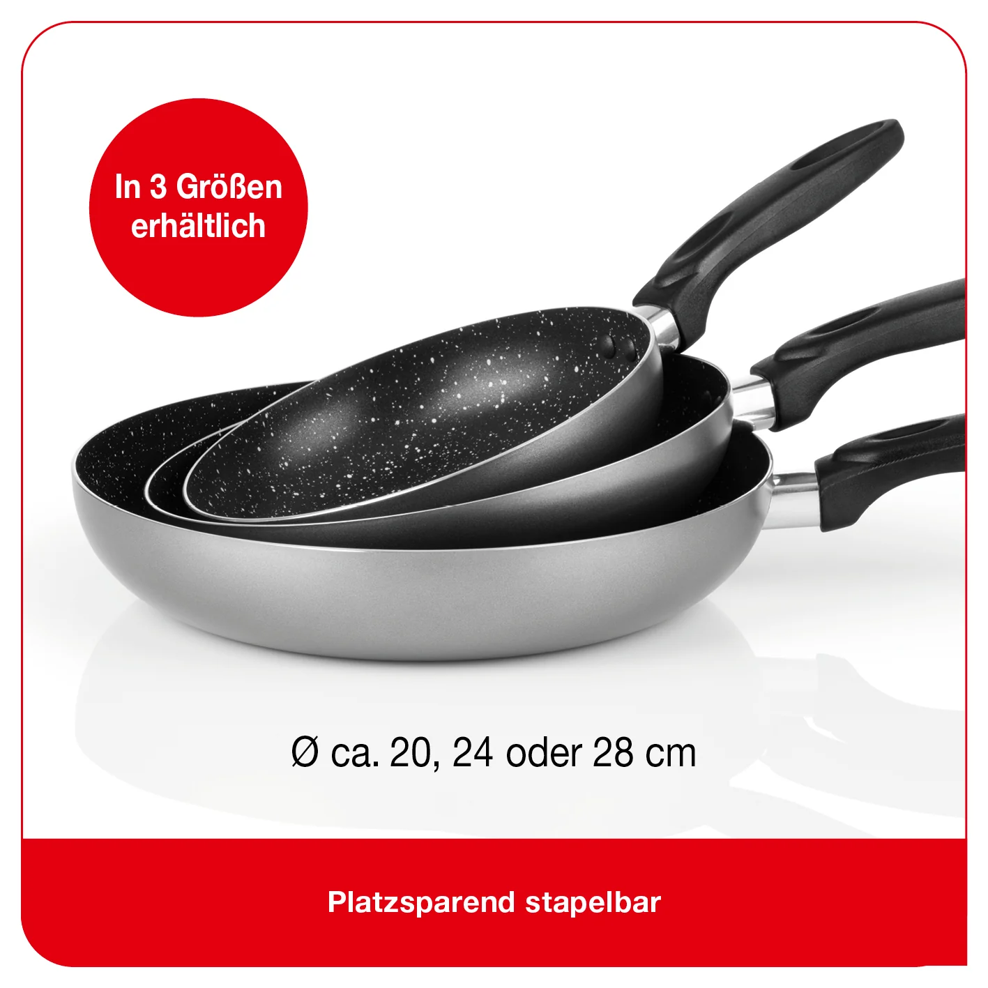 Aluminium-Pfanne mit Cool-Touch-Griff - 24 cm - anthrazit - Image 4