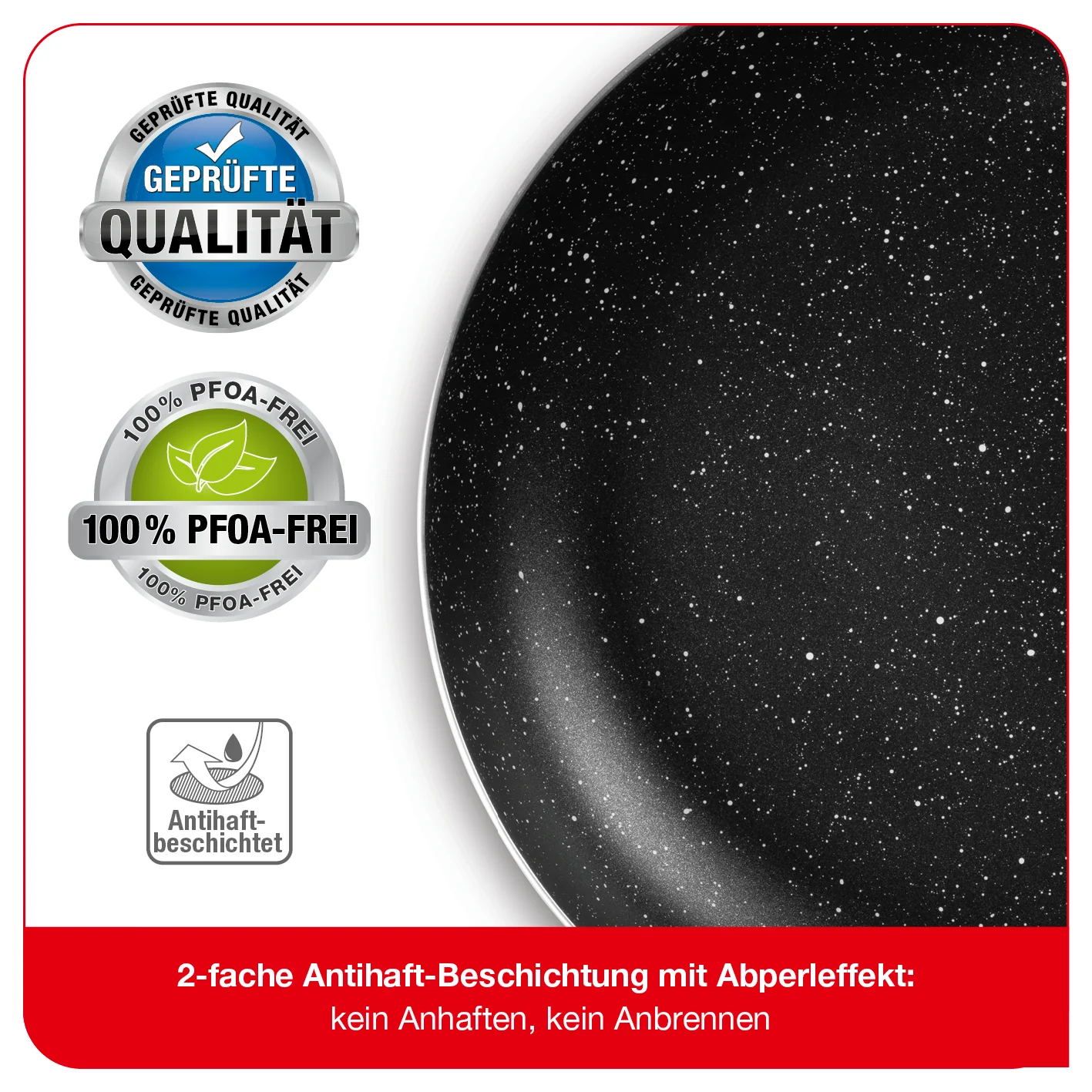 Aluminium-Pfanne mit Cool-Touch-Griff - 28 cm - anthrazit - Image 3