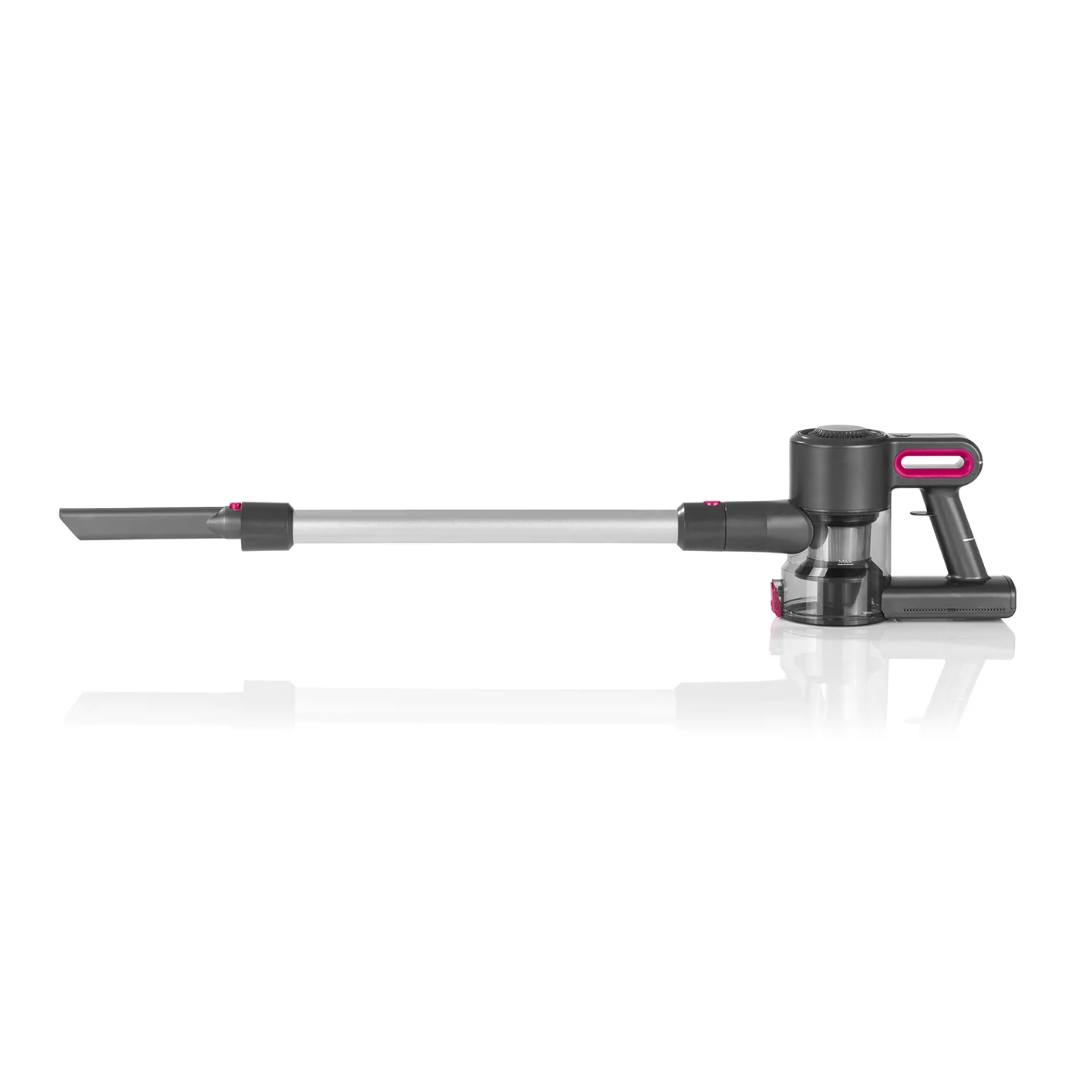 Akku-Zyklon-Staubsauger - Verlängerungsrohr auf bis ca. 80 cm - anthrazit/pink - Image 4