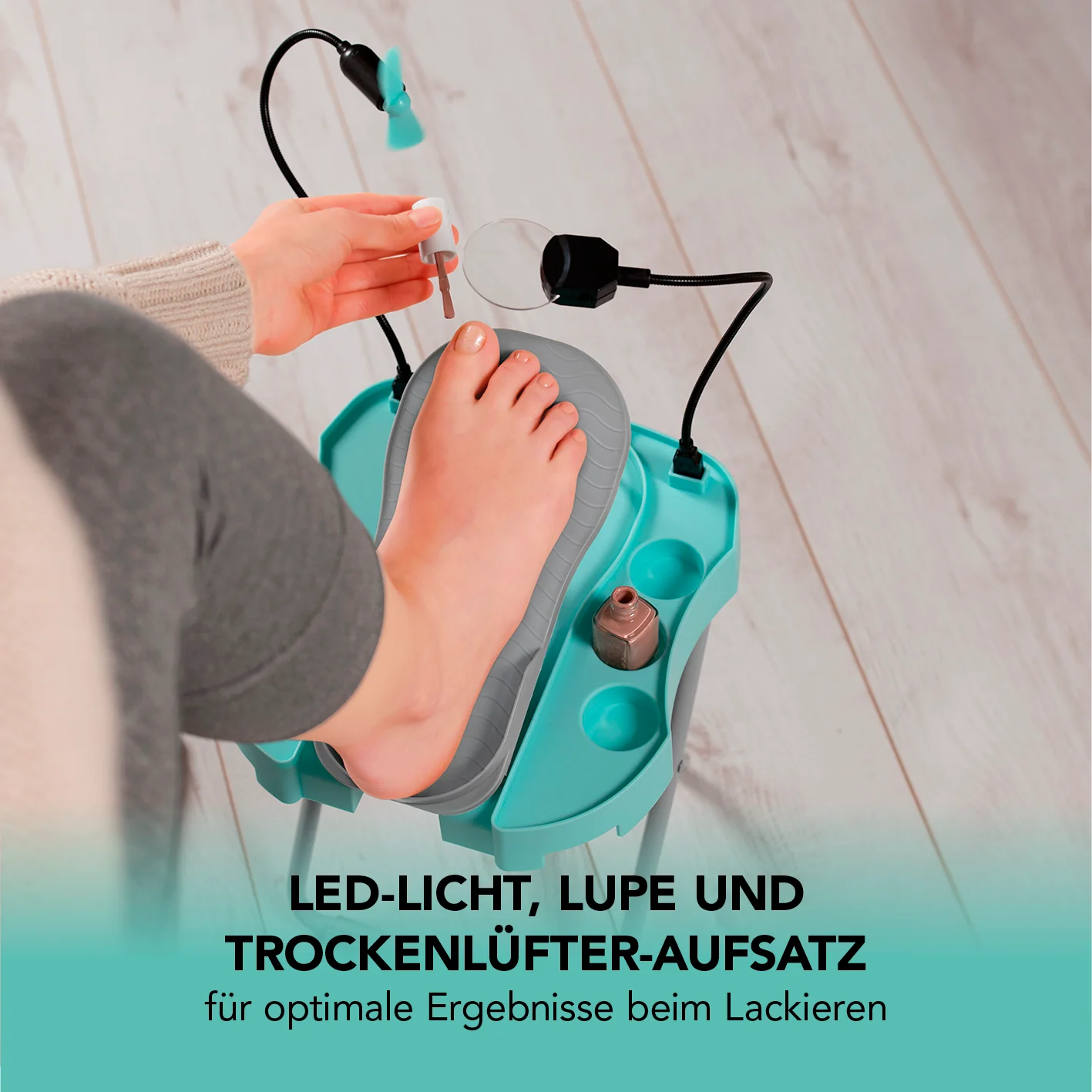 Fußstütze Pediküre Salon Step - mint/weiß - Image 5