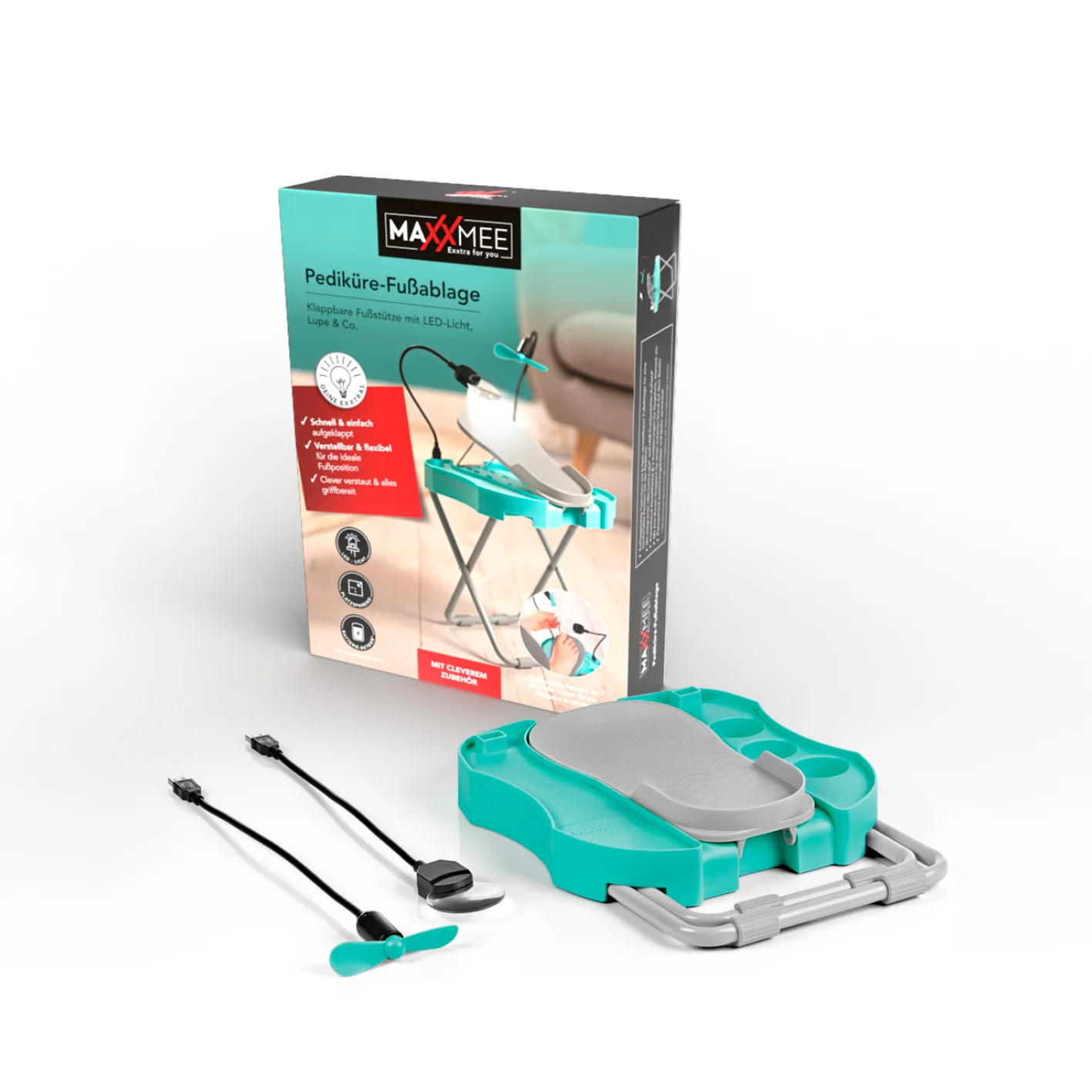 Fußstütze Pediküre Salon Step - mint/weiß - Image 7