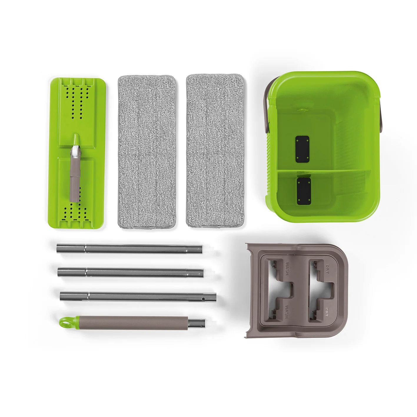 Komfort-Mopp Smart 7,5 l - Eimer mit 2-Kammer-System - limegreen - Image 7