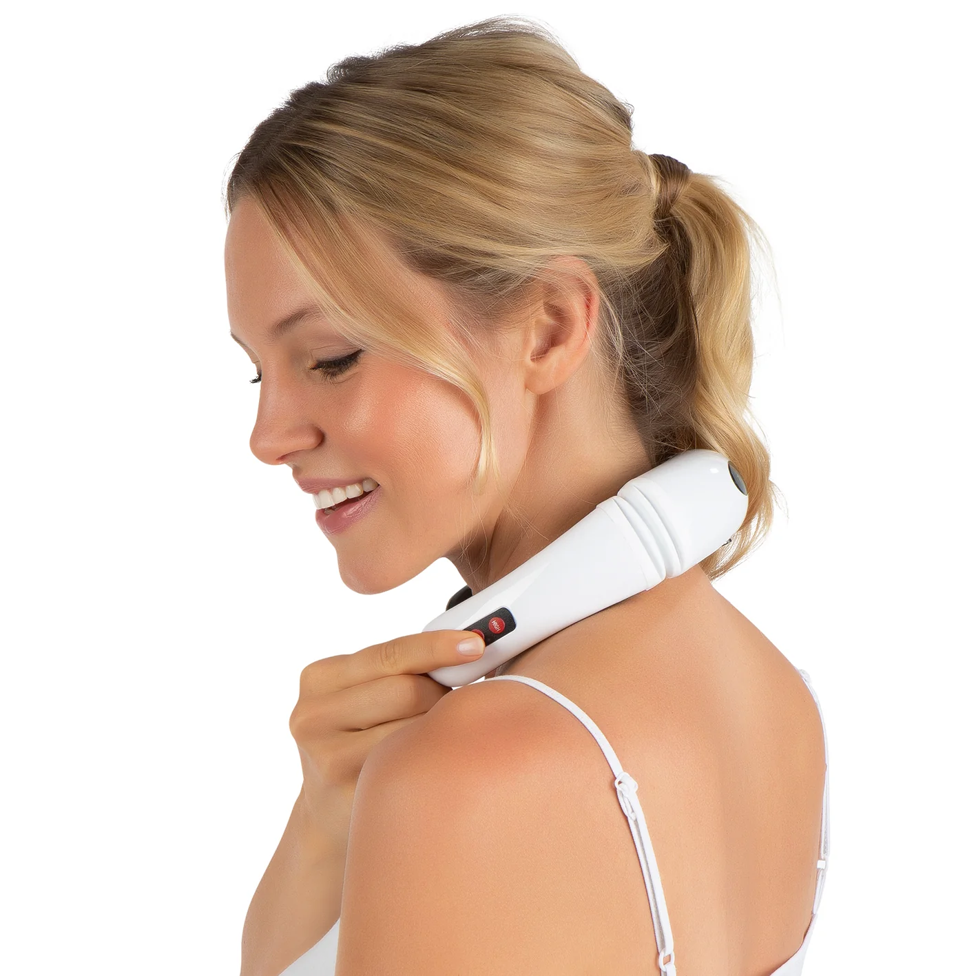 Nacken-Massagegerät EMS - 16 Intensitätsstufen - weiß/schwarz - Image 8