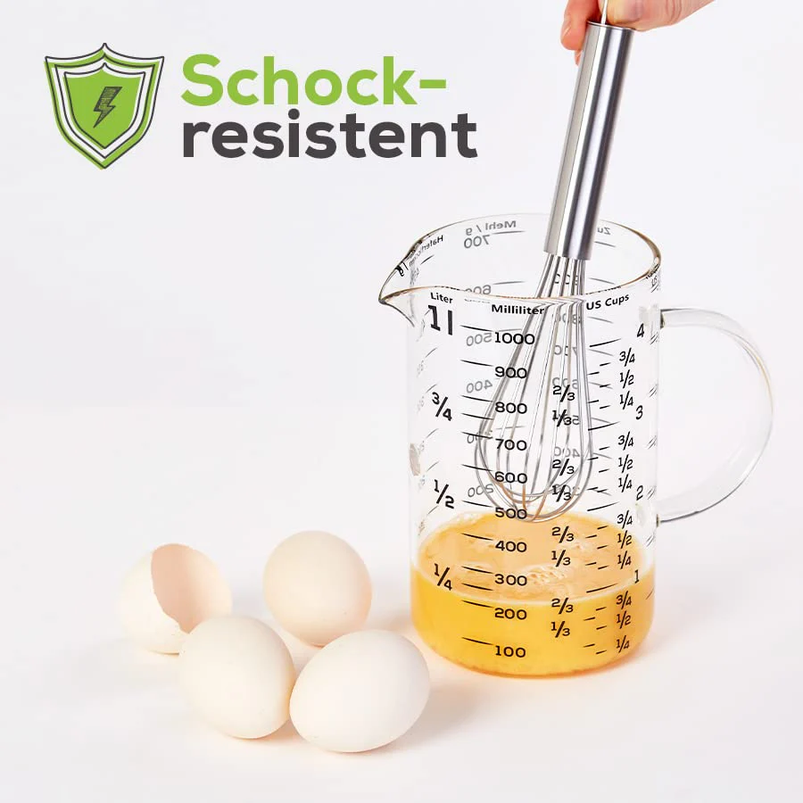 Messbecher - Glas - 2er Set - 1 L & 500 ml - US - Image 3