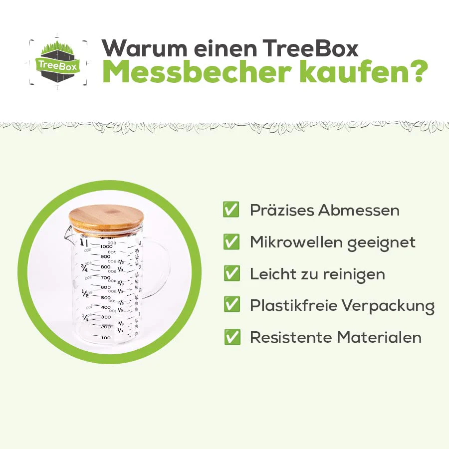 Messbecher - Glas - 2er Set - 1 L & 500 ml - US - Image 5