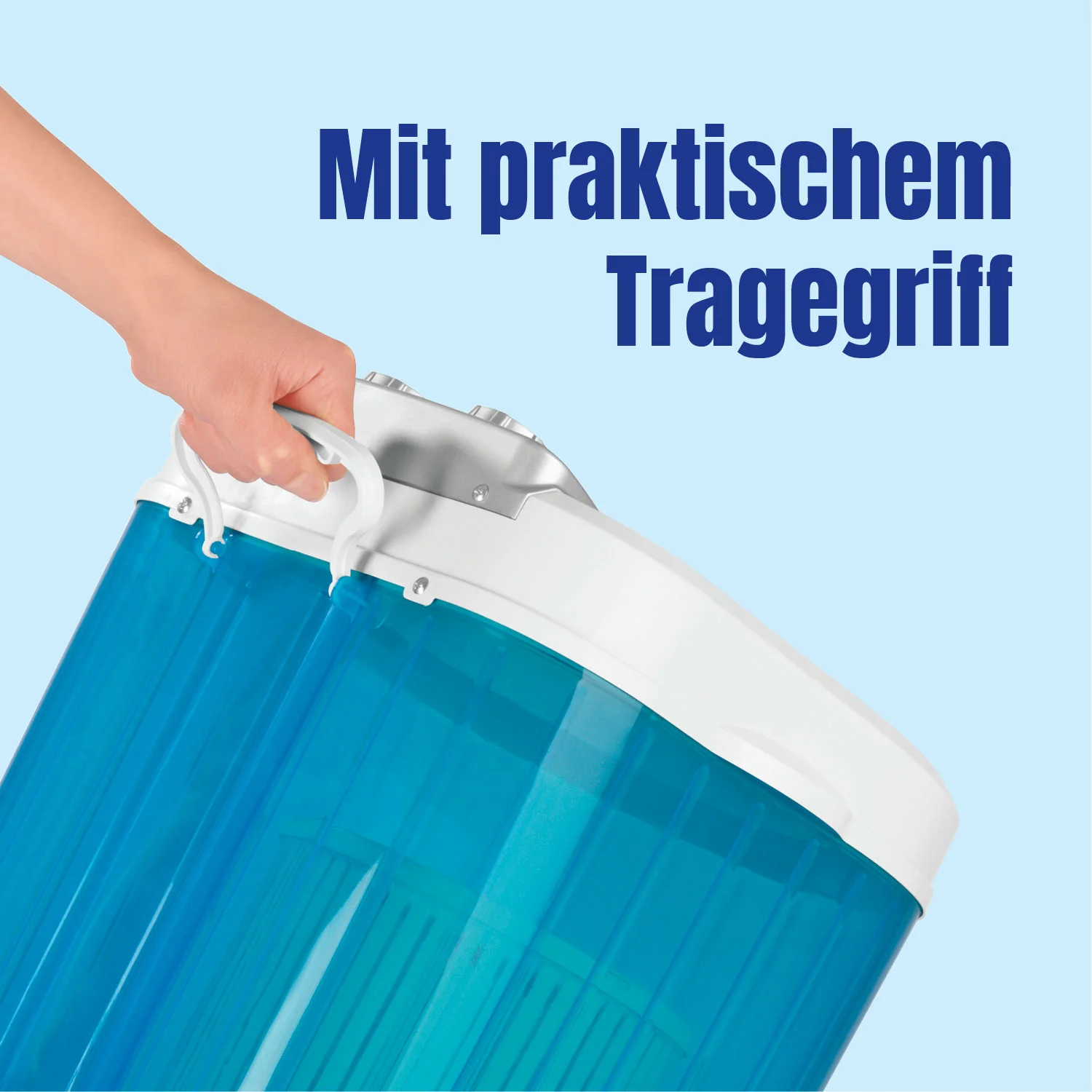 Mini-Waschmaschine - 260 Watt - weiß/blau - Image 6