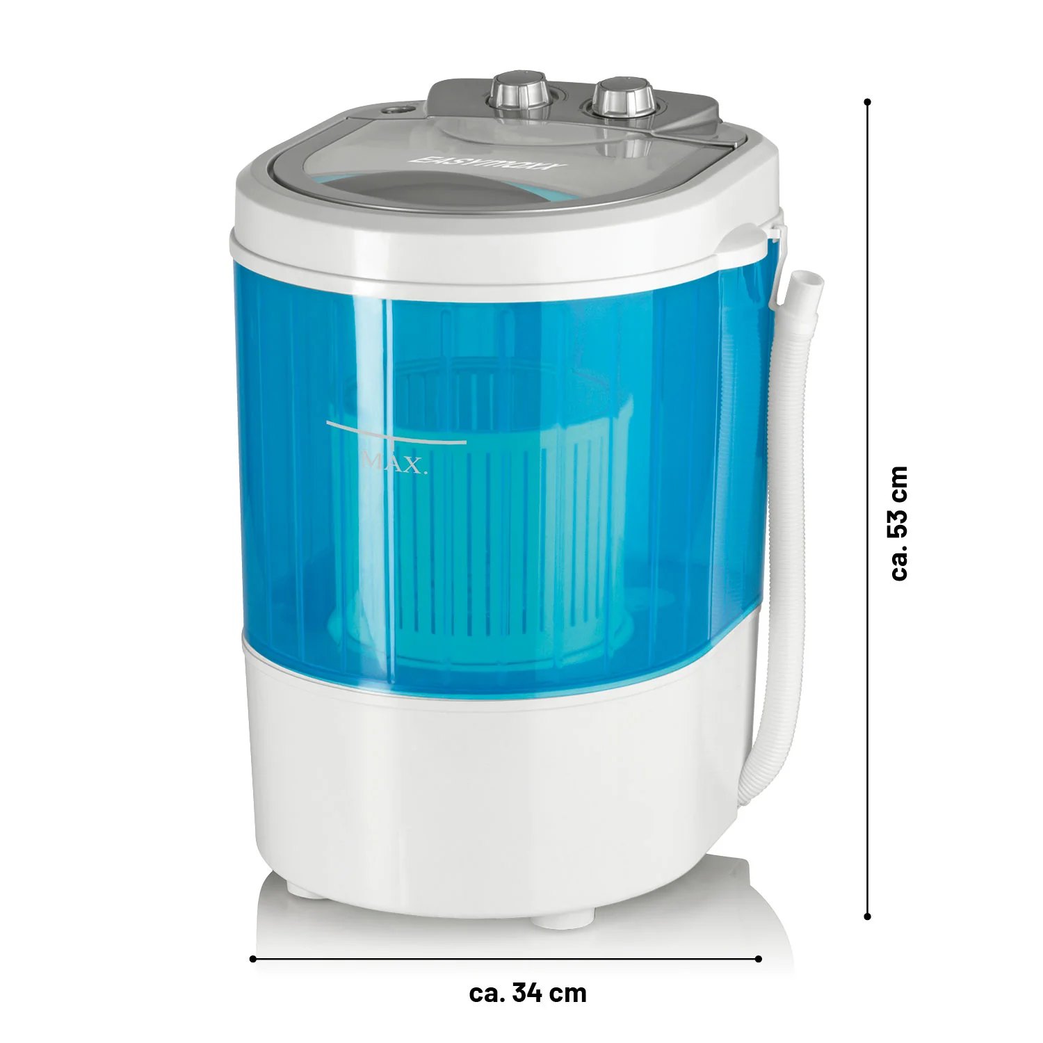 Mini-Waschmaschine - 260 Watt - weiß/blau - Image 7