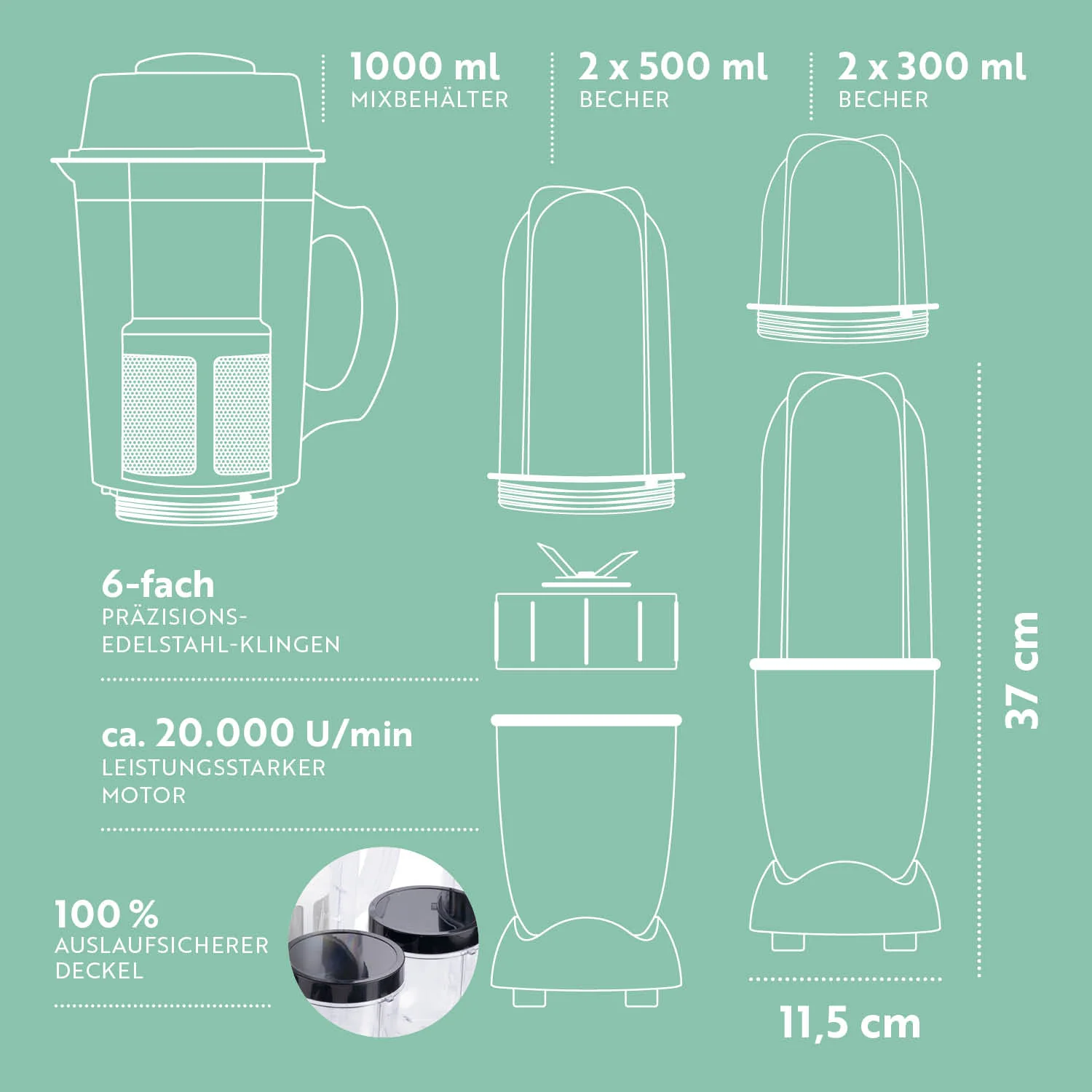 Mr. Magic Mixer - Silber/Schwarz - Image 7