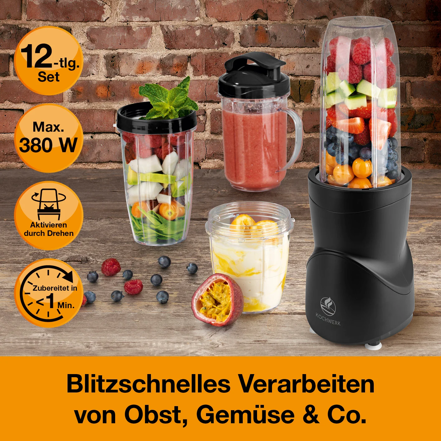 Multifunktions-Mixer - Schwarz - Image 2